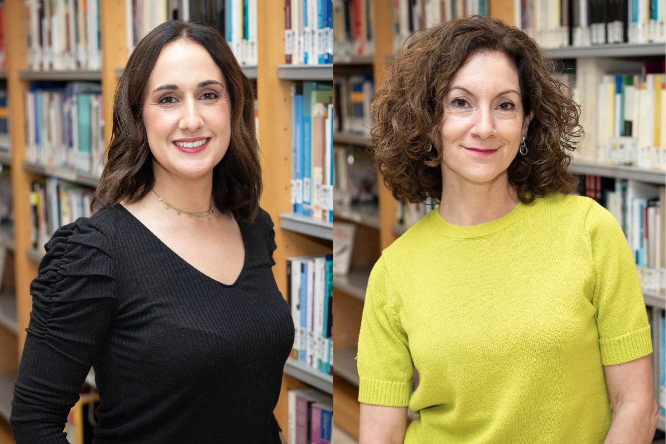 Yolanda Puchades i Teresa Gomis, expresidenta i presidenta, respectivament, del Col·legi Oficial de Bibliotecaris i Documentalistes (COBDCV)