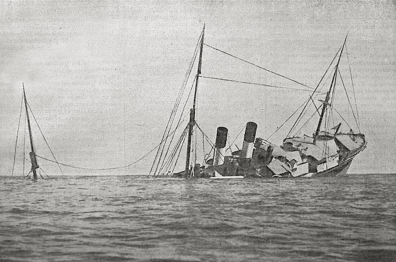 El Sirio enfonsant-se, agost del 1906