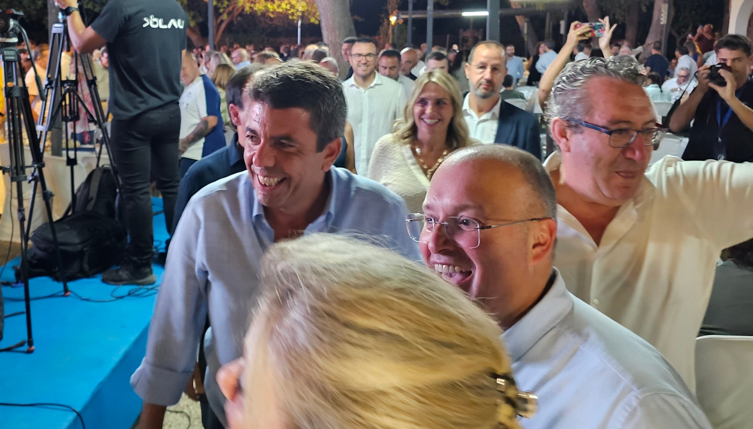 Carlos Mazón es puja l'autoestima en un acte a mida en el que no va estar Feijoó.