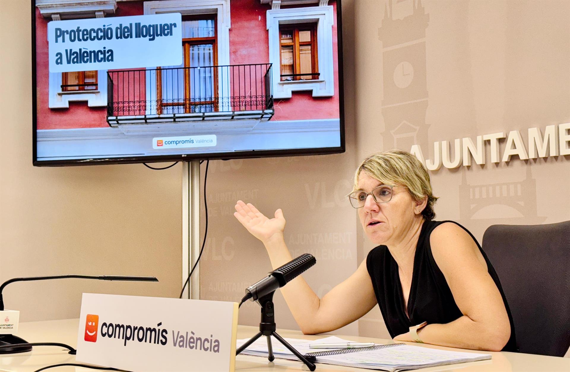 La portaveu de Compromís en l'Ajuntament de la ciutat. Europa Press