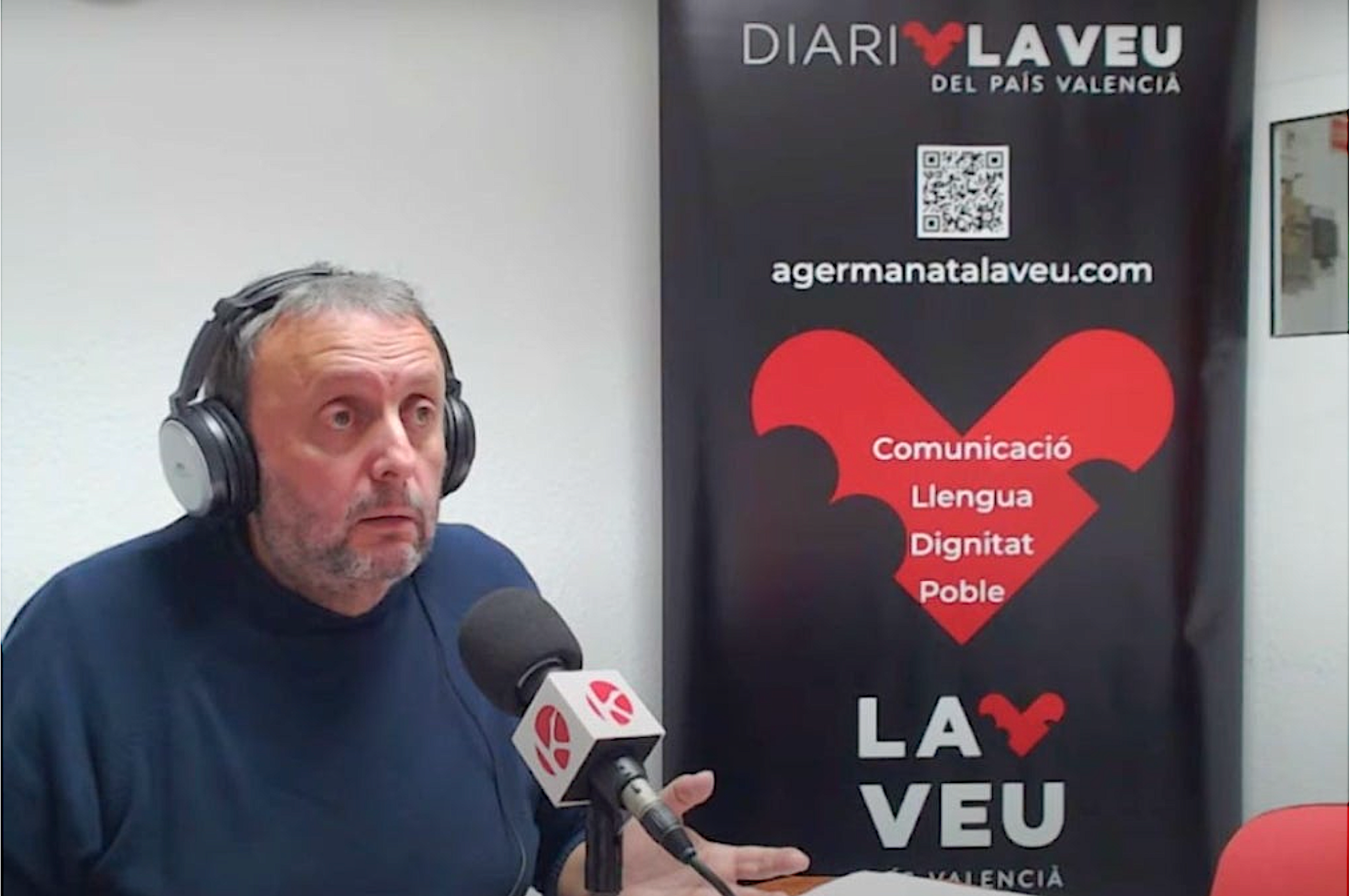 El periodista Quico Arabí, en el pòdcast La Nostra Veu, el 2024