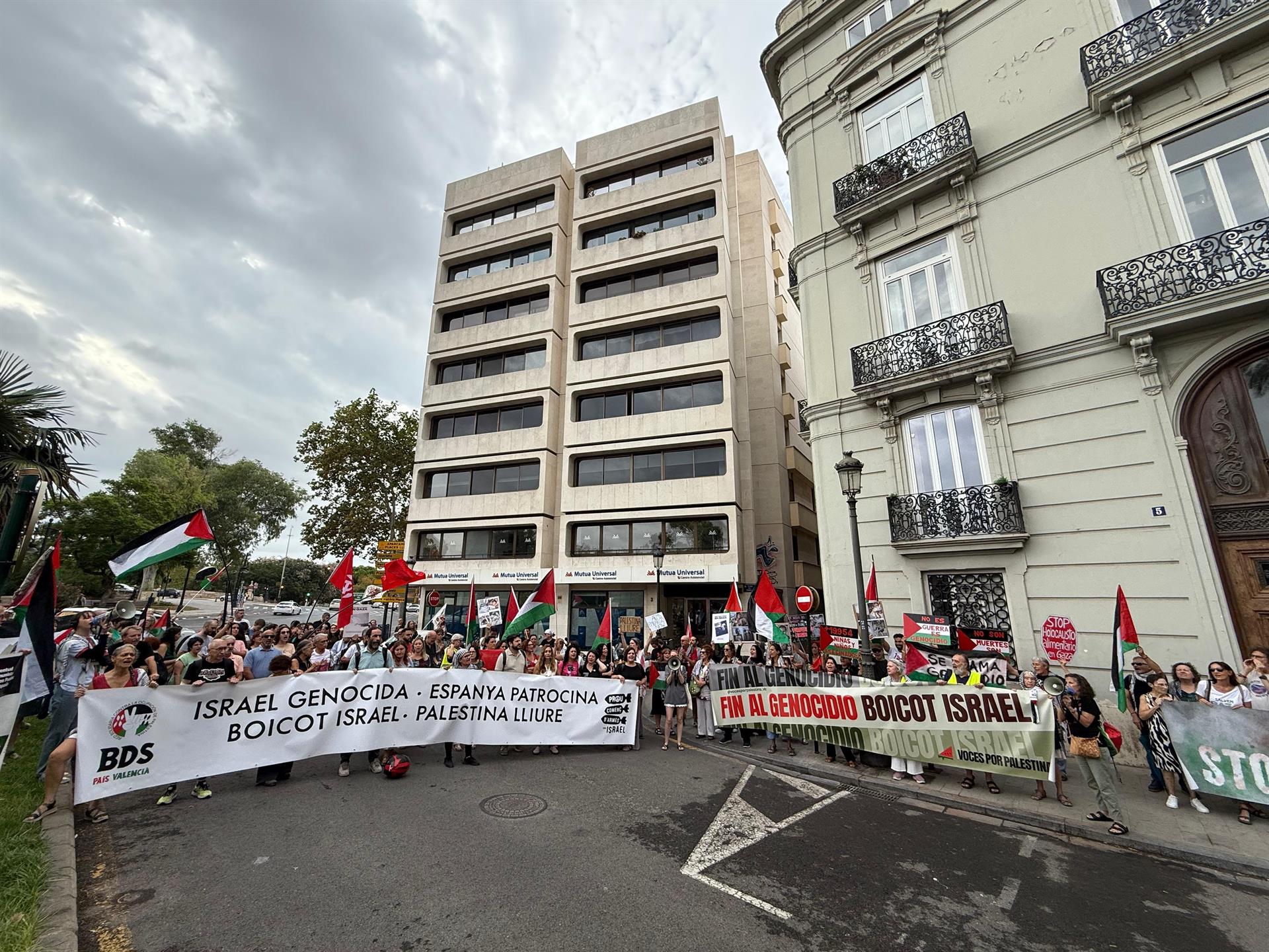 Concentració aquest matí a València en solidaritat amb Palestina | Europa Press