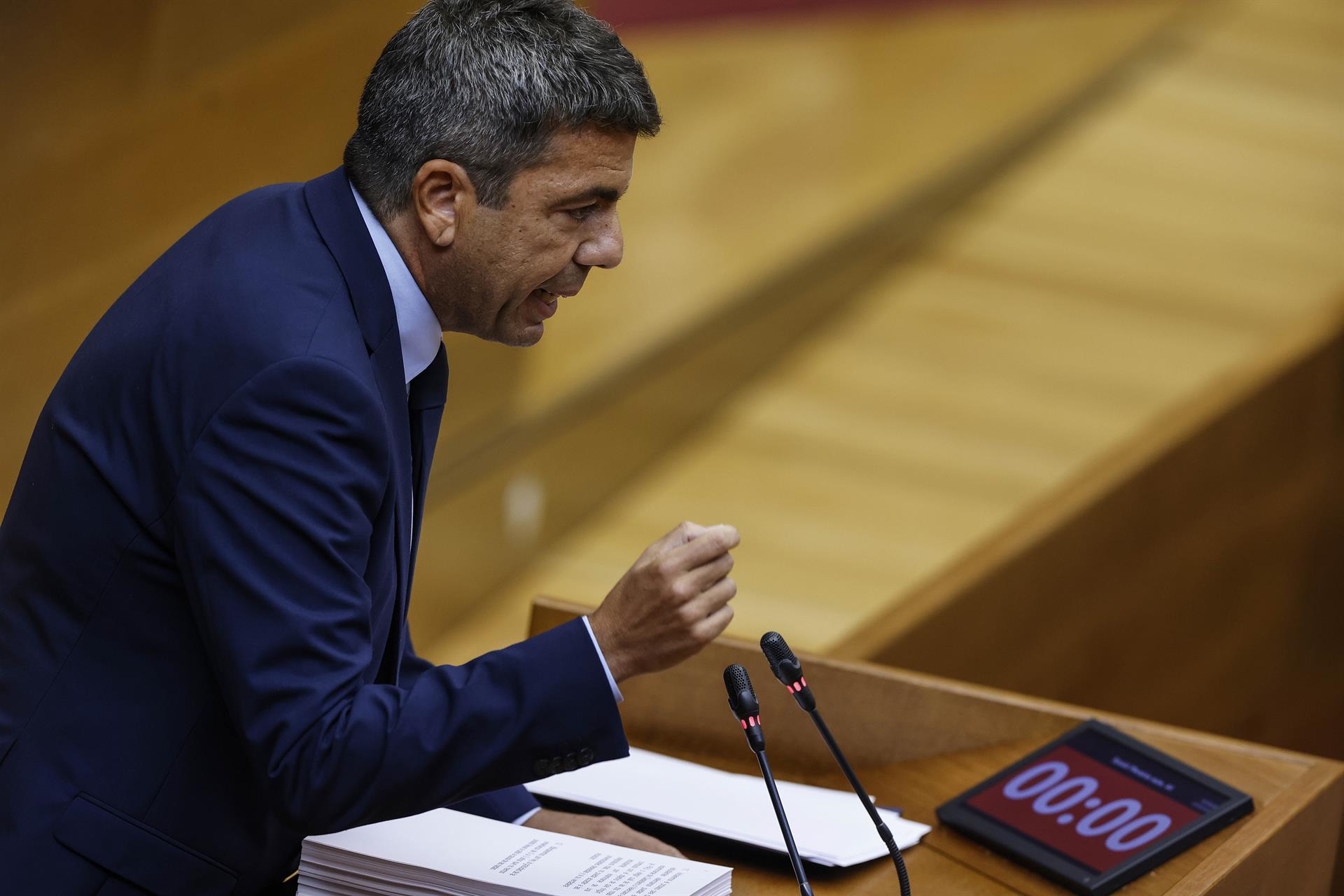 Carlos Mazon acusa al PSPV d'emetre mentides i s'erigeix com a figura moral. Europa Press