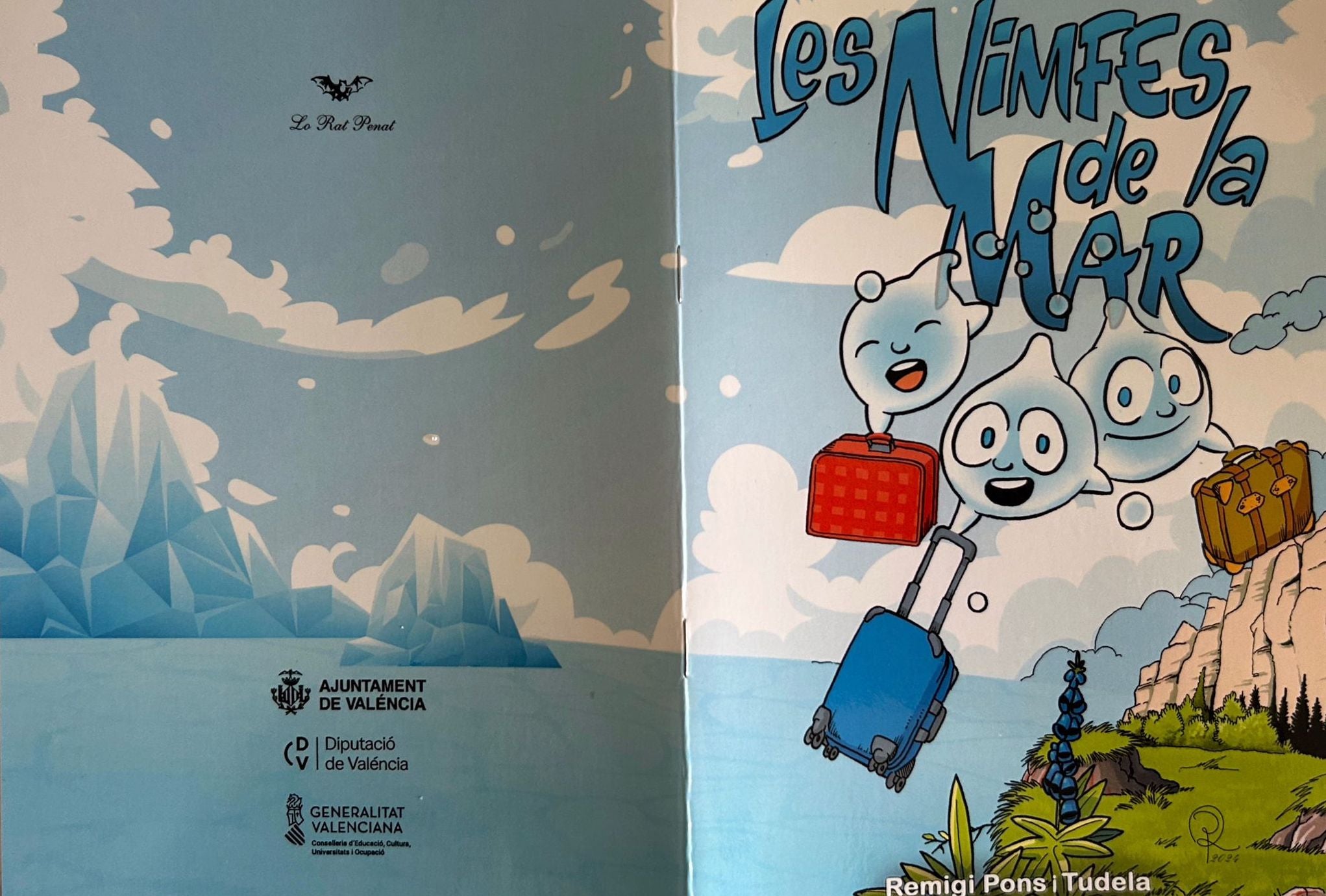 Cobertes del llibre infantil publicat per Lo Rat Penat