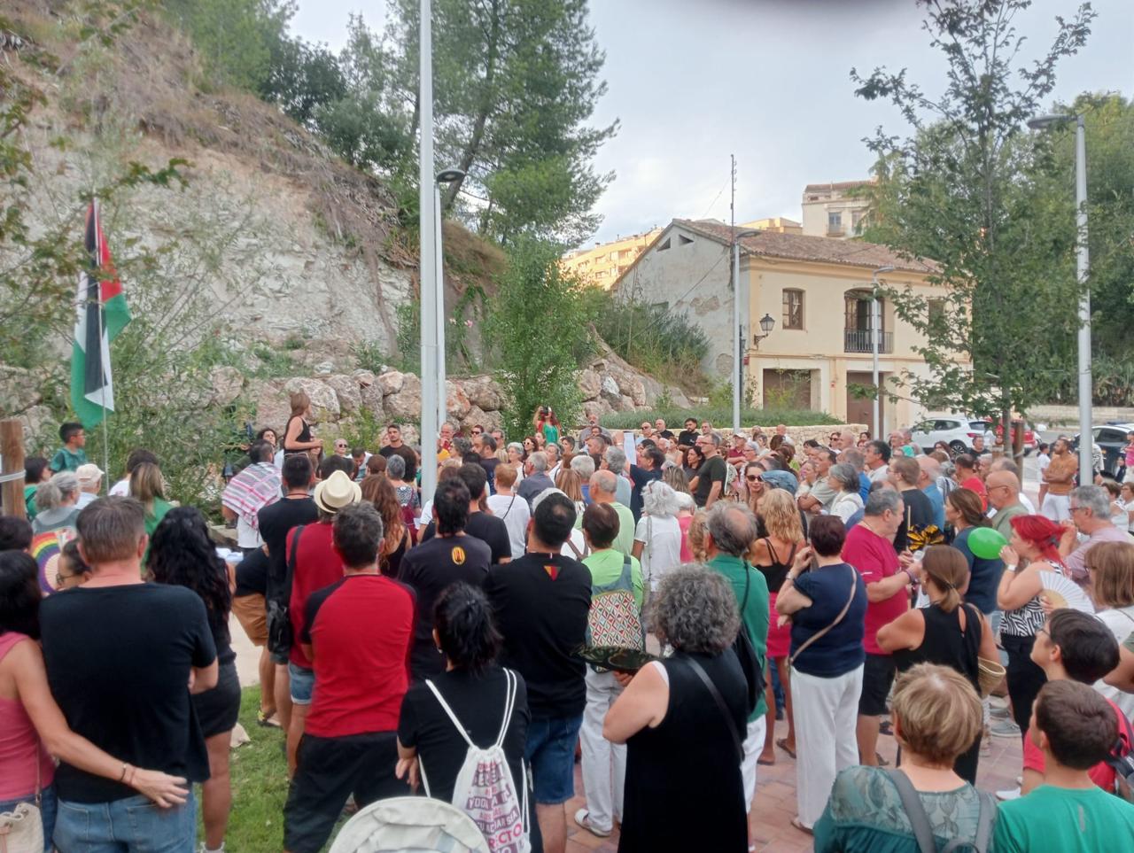 Concentració a Ontinyent en protesta pel genocidi a Gaza