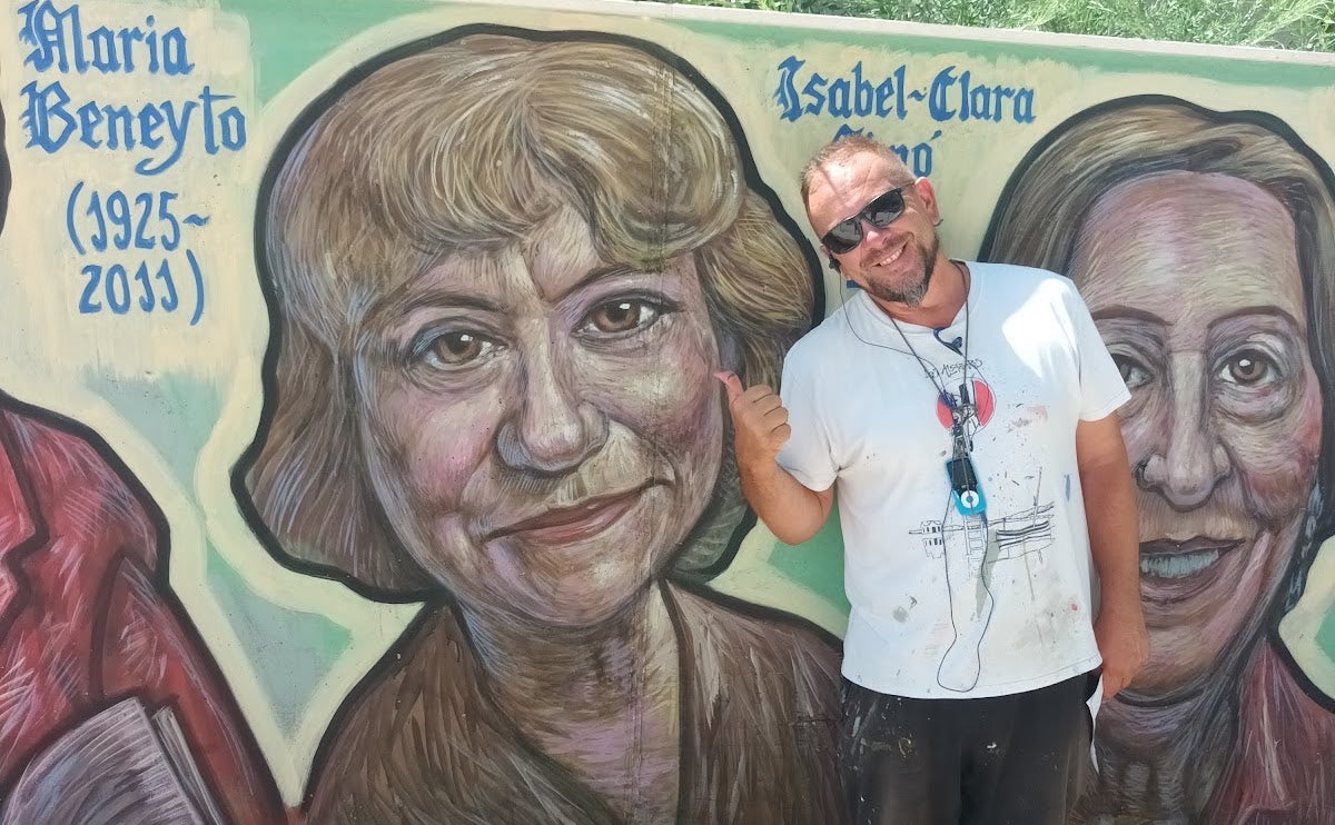 L'autor dels murals, Toni Espinar