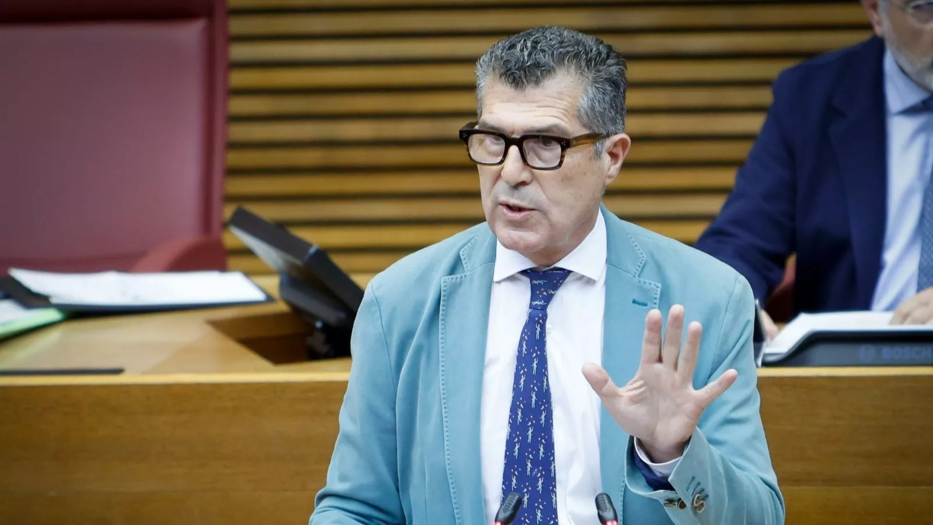 Manuel Pérez Fenoll, a les Corts Valencianes. Europa Press.
