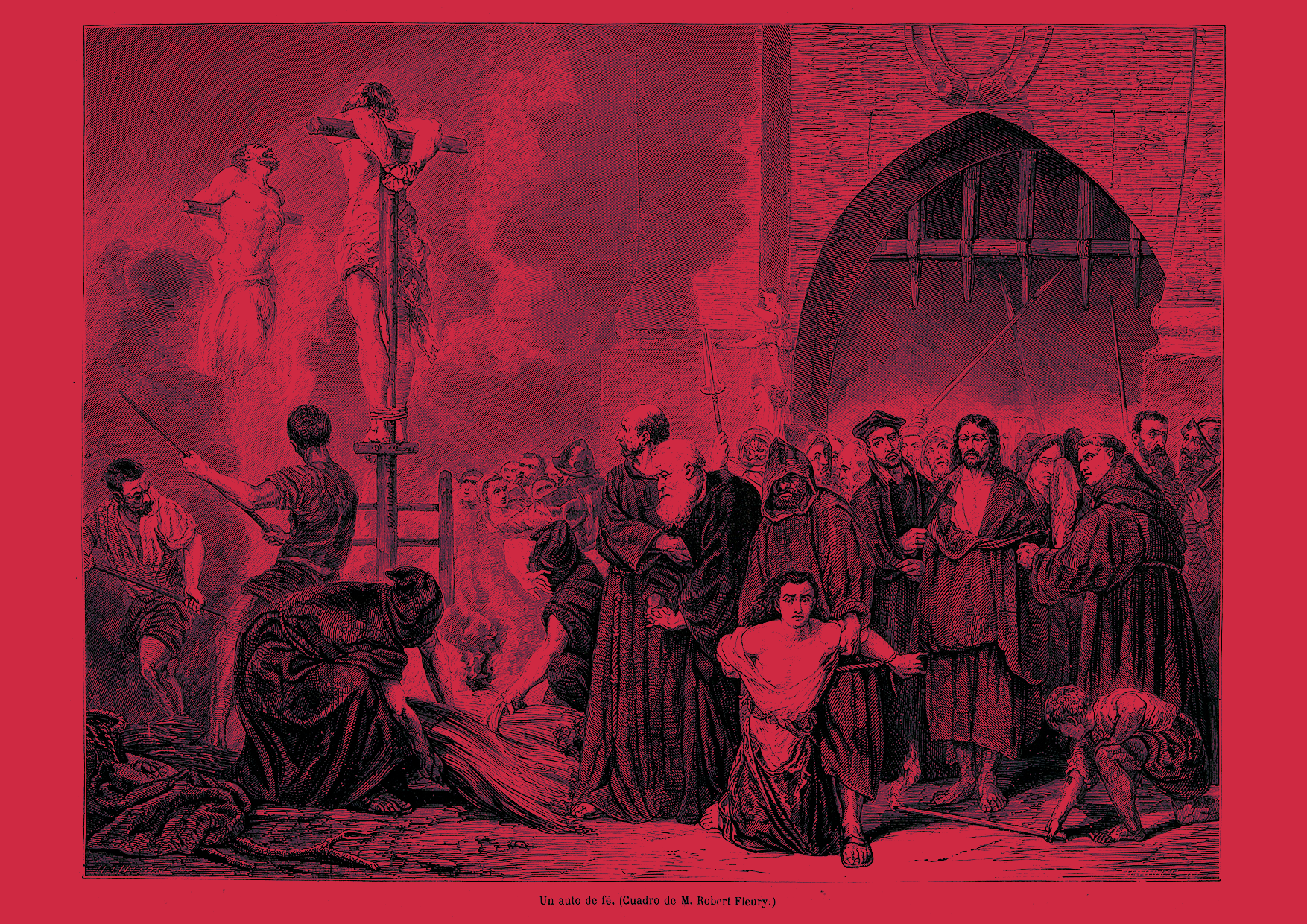 Auto de fe de la Inquisició retratada per Robert Fleury al segle XIX