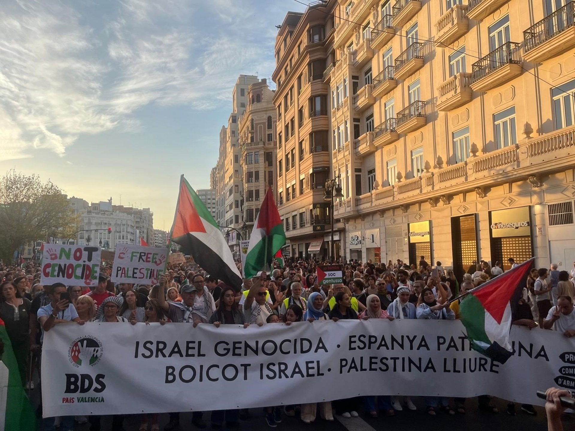 Manifestació a València per a exigir la fi del genocidi a Gaza | EP
