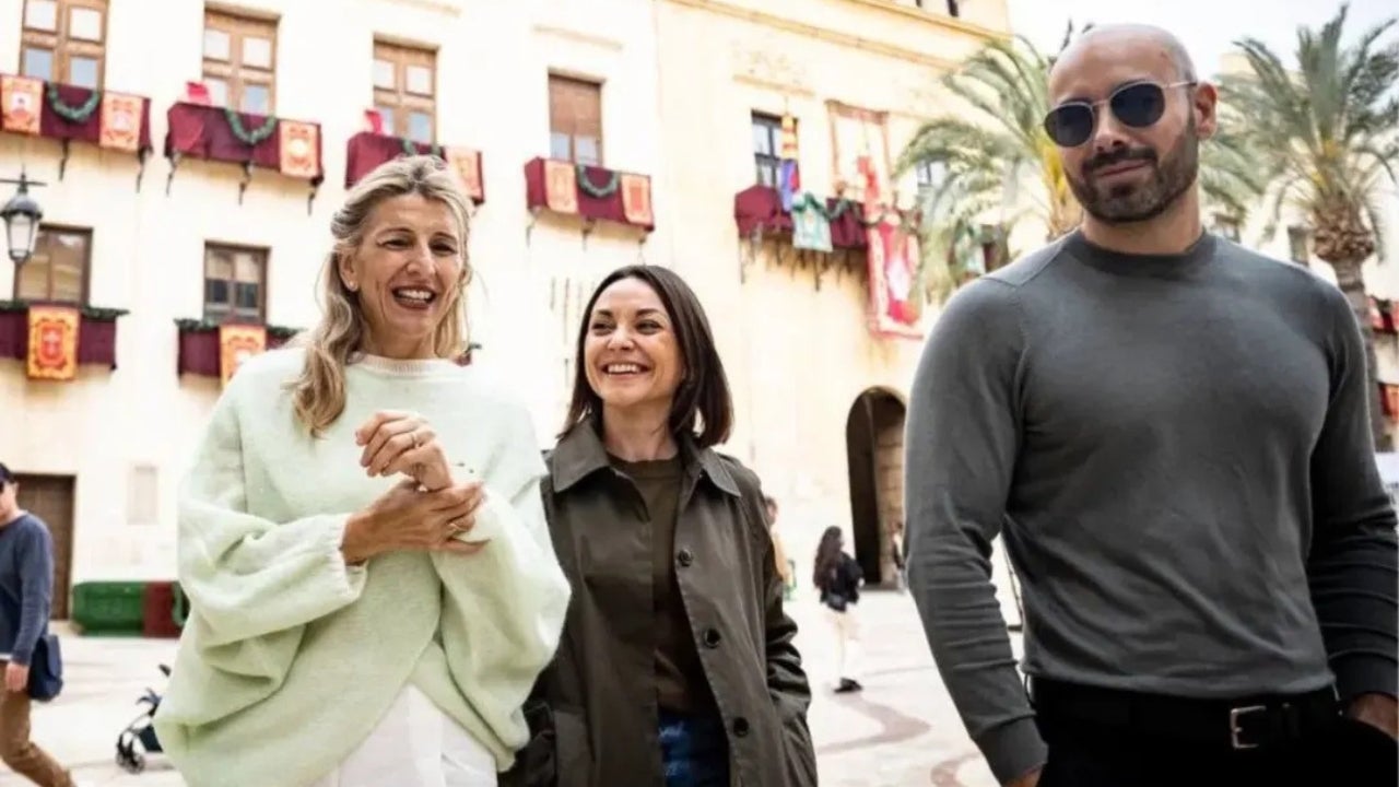 Yolanda Díaz va visitar Elx el passat 11 d'abril de 2025. Sumar PV.