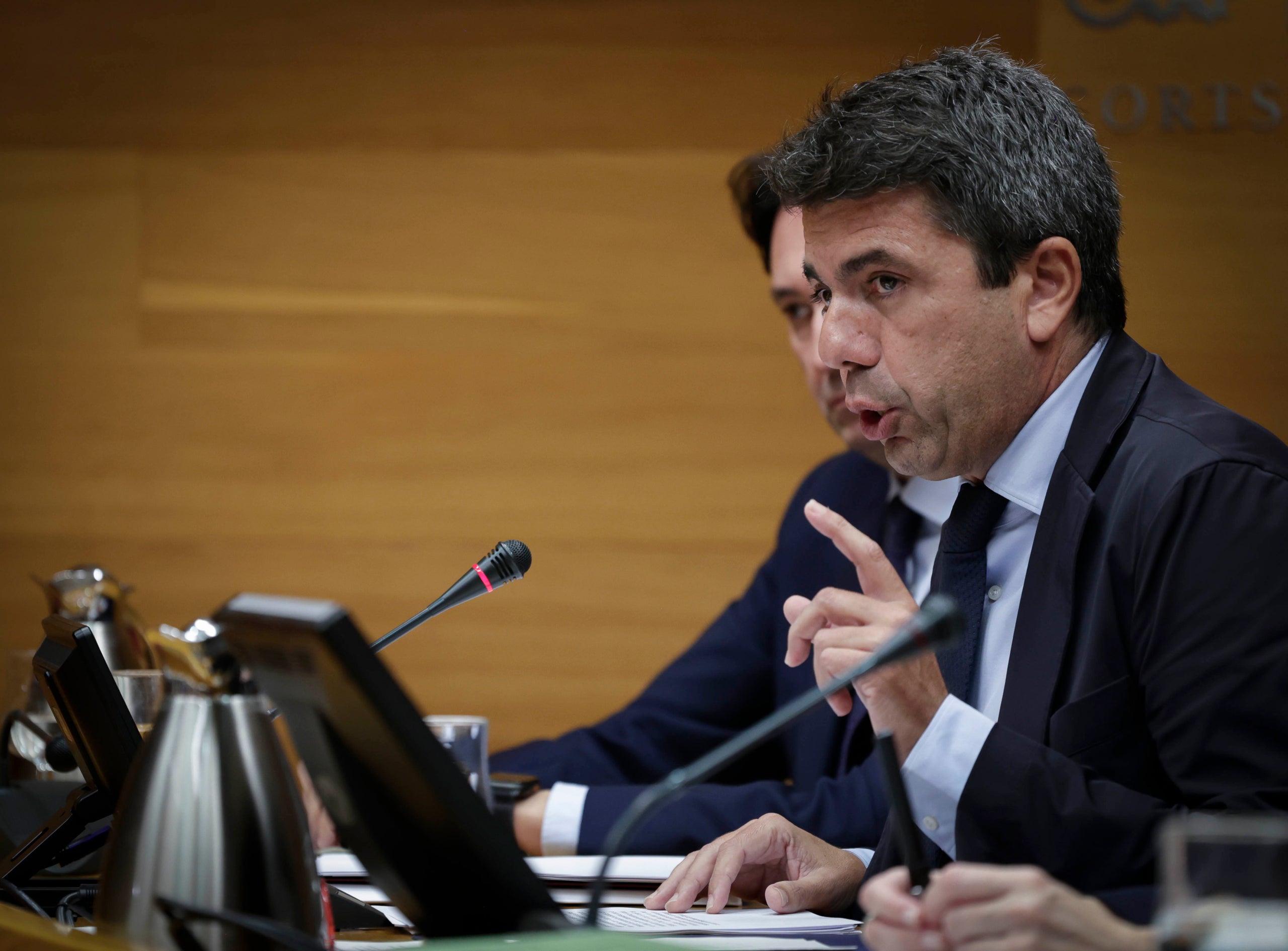 Carlos Mazón compareix a Les Corts | ACN