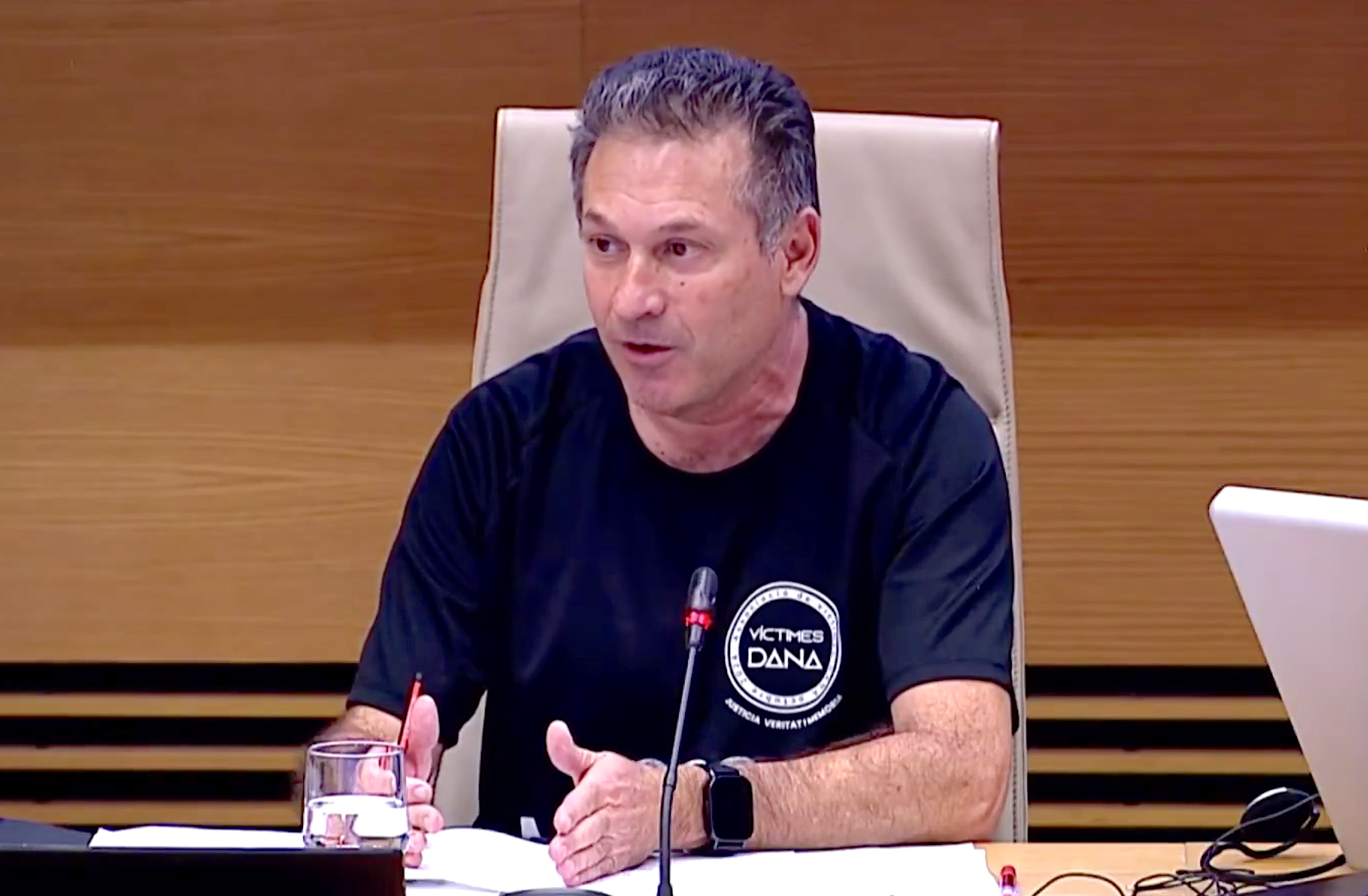 Josep Ignasi Carpio Espí, germà i oncle de dos de les víctimes mortals de la dana, al Congrés