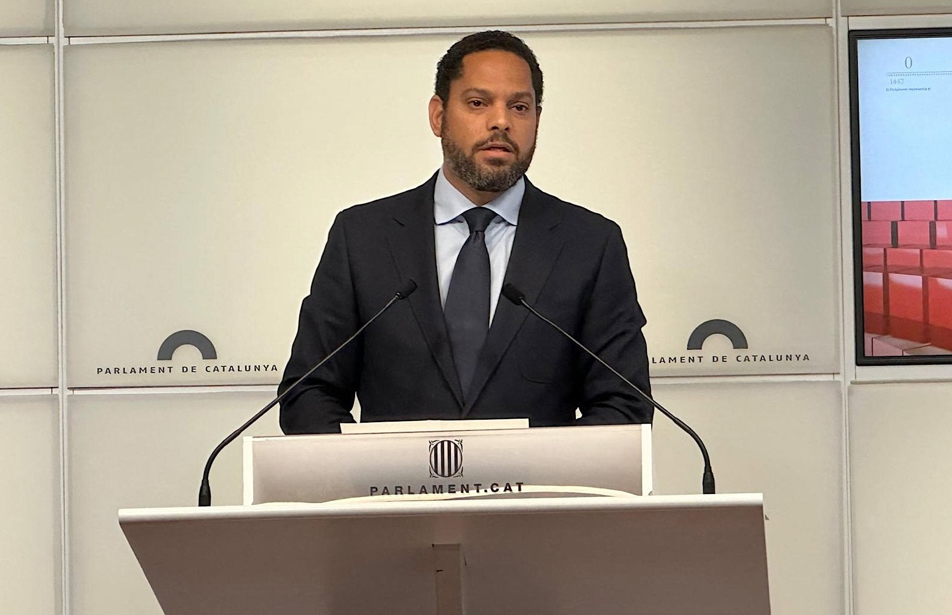 El líder de Vox a Catalunya, Ignacio Garriga, al Parlament català | EP