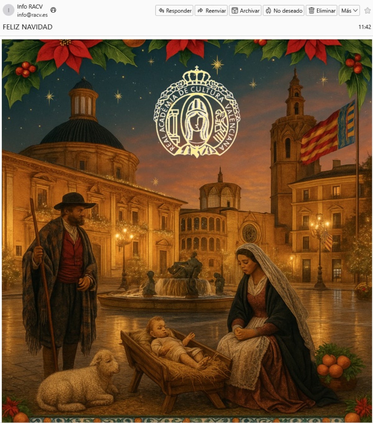 Felicitació de Nadal de la RACV