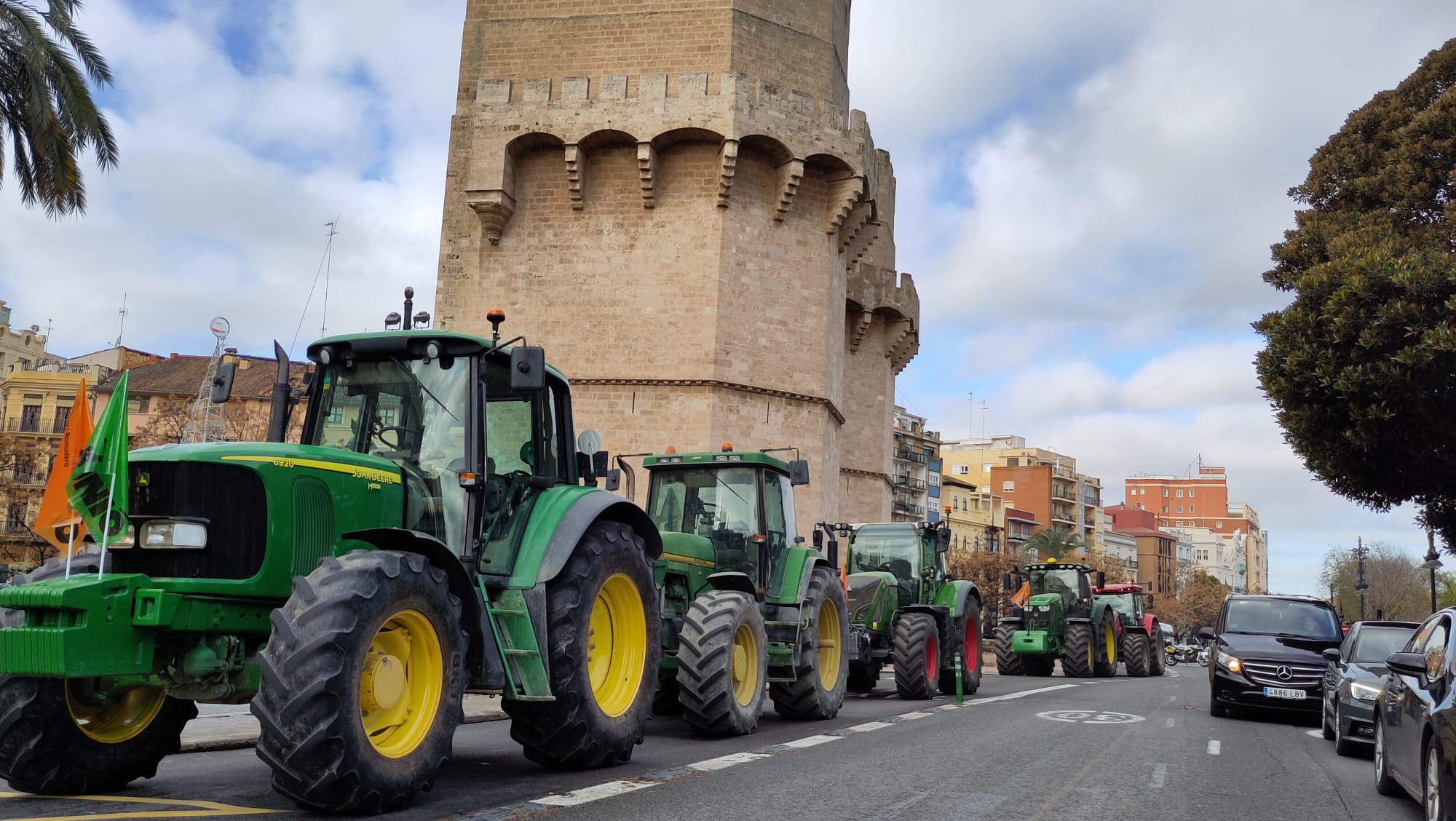 Els tractors han desembarcat al centre de València