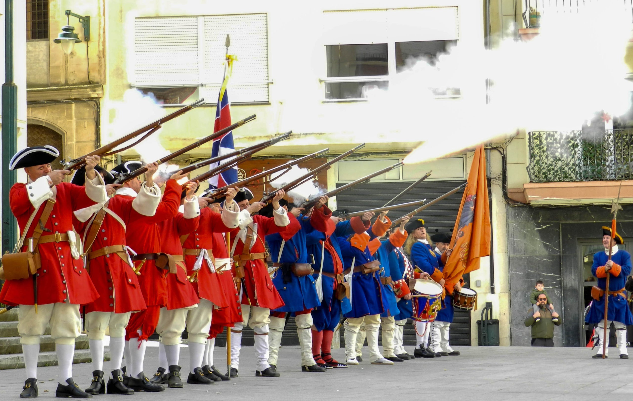 Recreació històrica de la desfeta d'Alcoi per les tropes de Felip V de Borbó el 1708