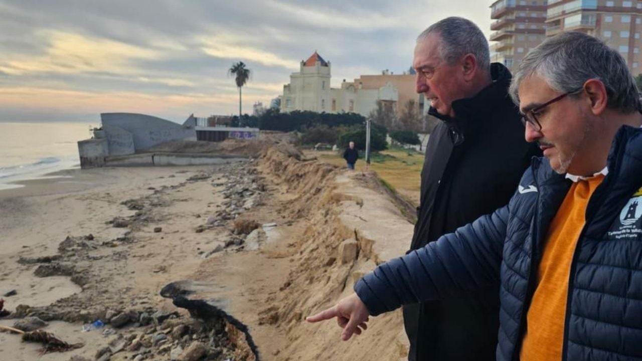 Joan Baldoví, síndic de Compromís a les Corts i Josep Llàcer, regidor d'obres públiques a l'Ajuntament de Tavernes de la Valldigna. Compromís.