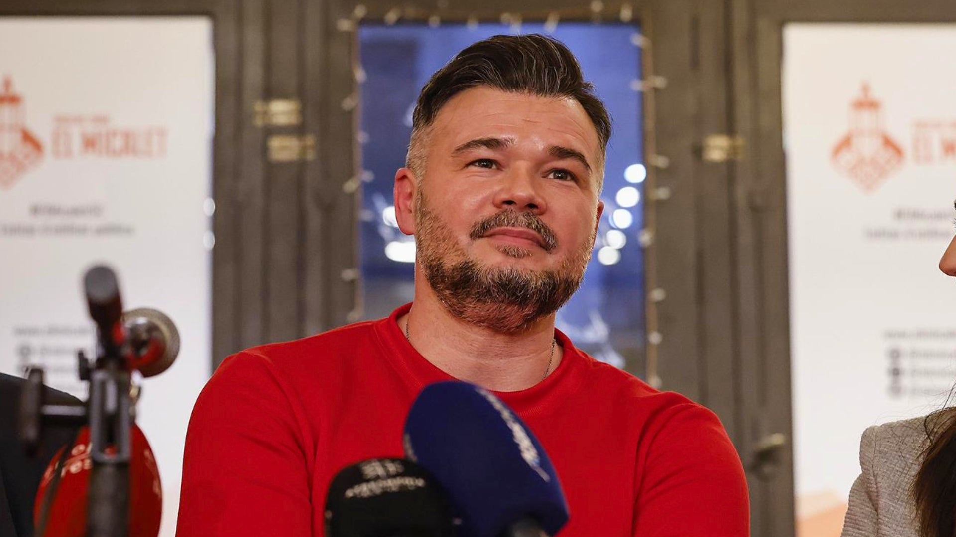 El portaveu d'Esquerra Republicana de Catalunya (ERC) en el Congrés, Gabriel Rufián, en el centre de la imatge.
- ROBER SOLSONA/EUROPA PRESS