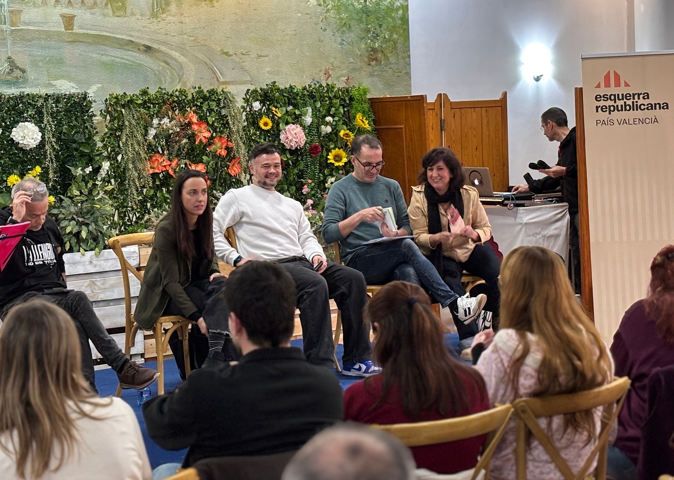 Acte d'ERPV a Potries (la Safor), amb Gabriel Rufián