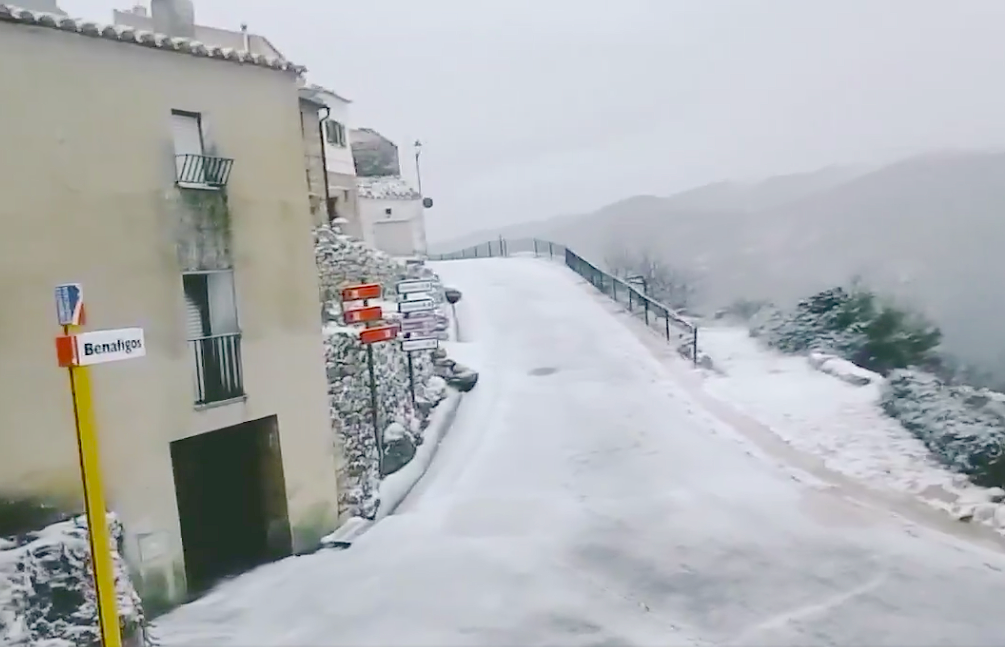 Nevada a Benafigos (el Maestrat), aquest dilluns | Jorge Benafigos