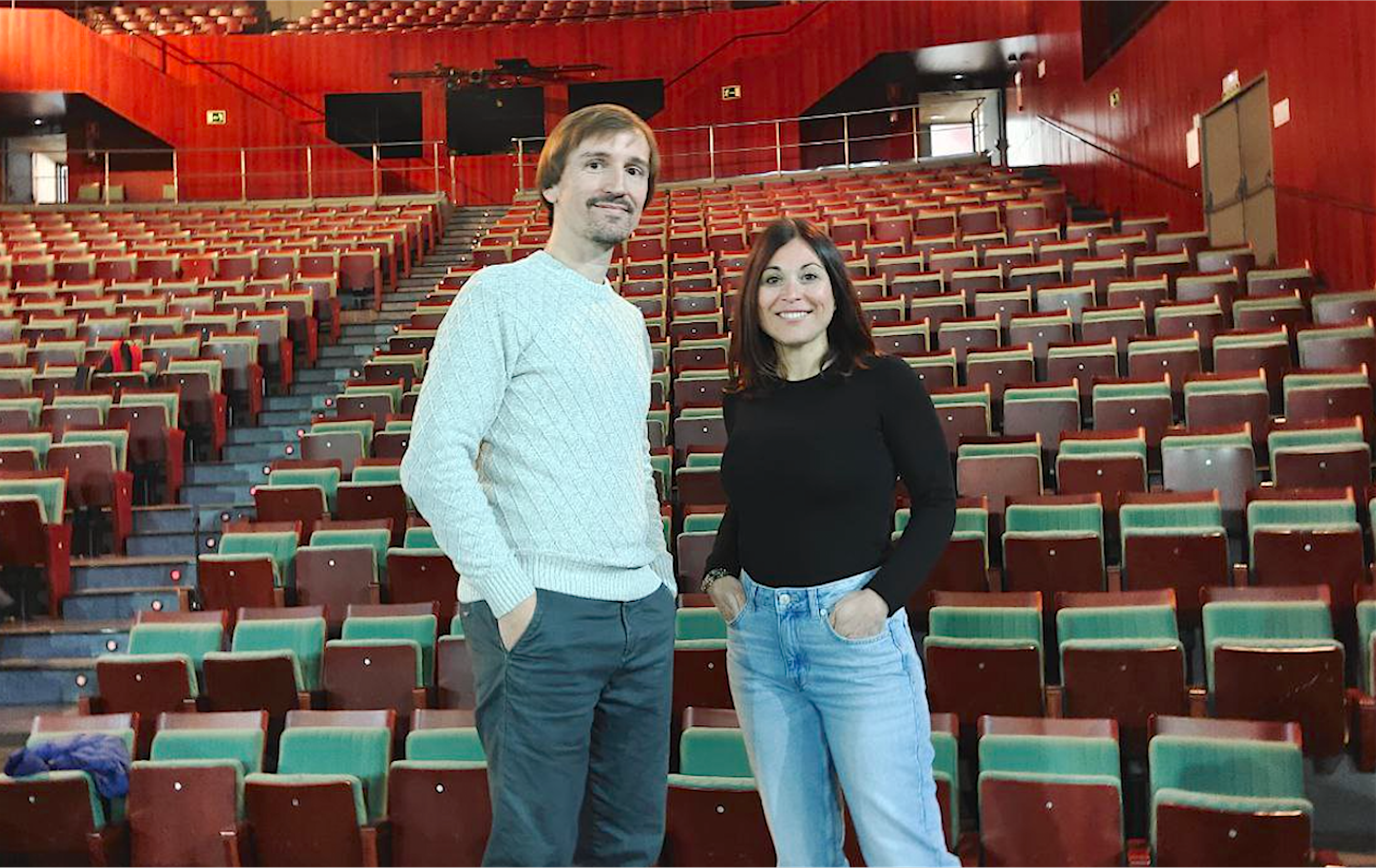 Rosa Barberà i Nando Pascual, intèrprets de 'La funció', al Gran Teatre de Xàtiva
