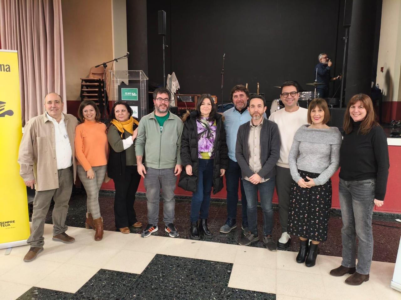 Els membres de la Coordinadora pel Valencià de l’Horta Nord en l'acte de celebració dels 25 anys de l'entitat