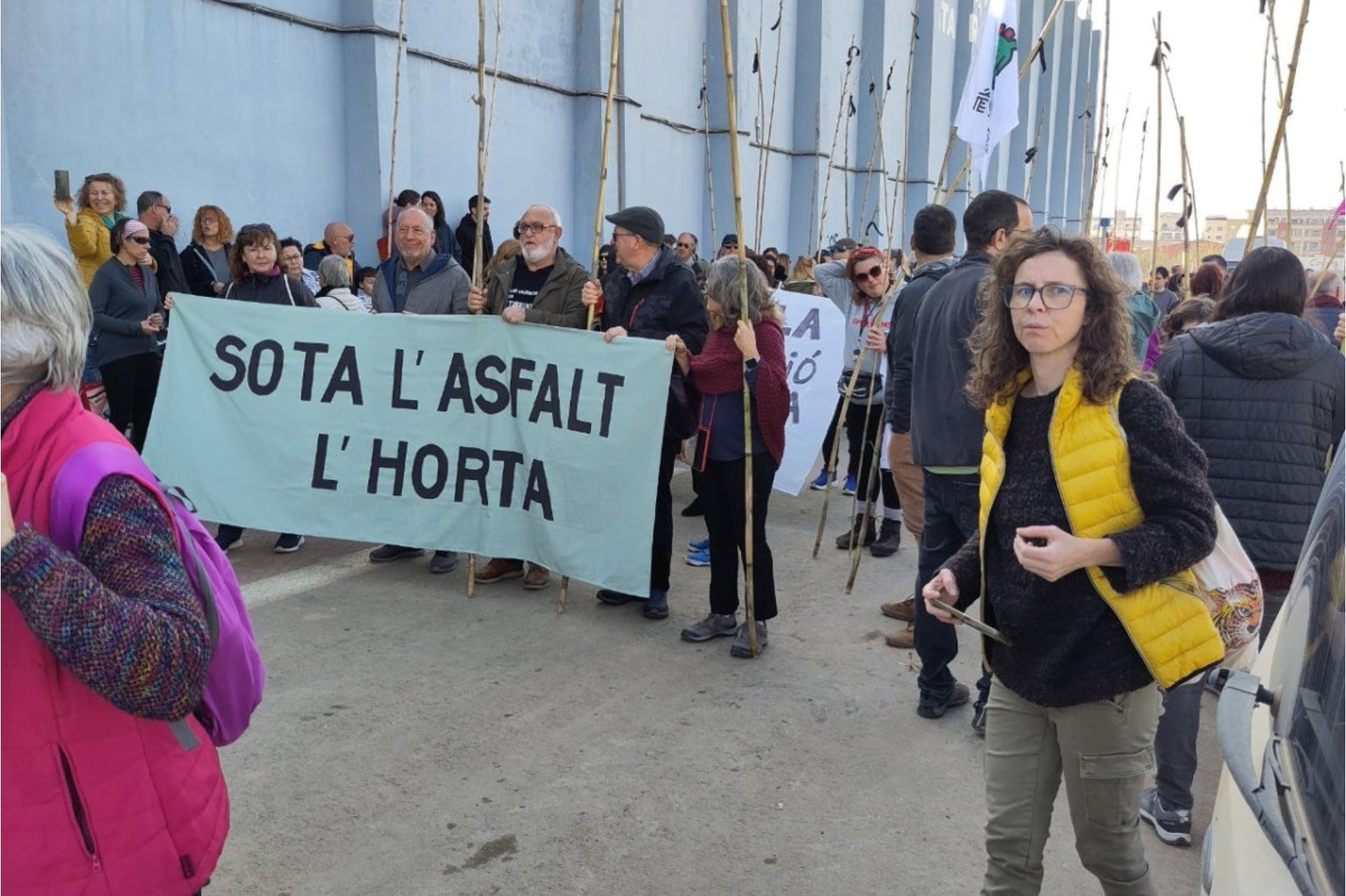 Marxa en defensa de l'horta a Catarroja al febrer del 2025