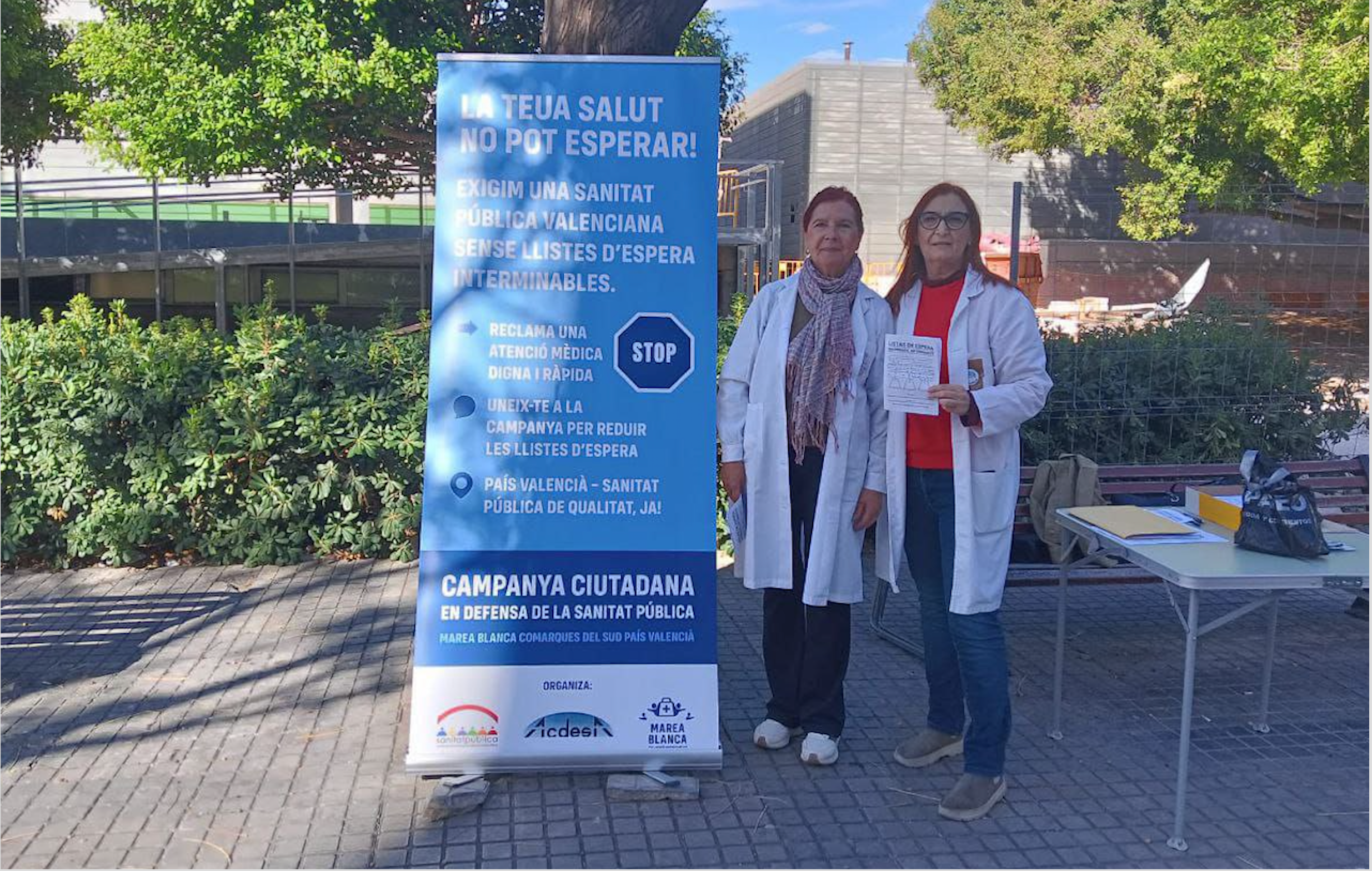 Campanya de Marea Blanca a l'Alacantí “La teua salut no pot esperar”