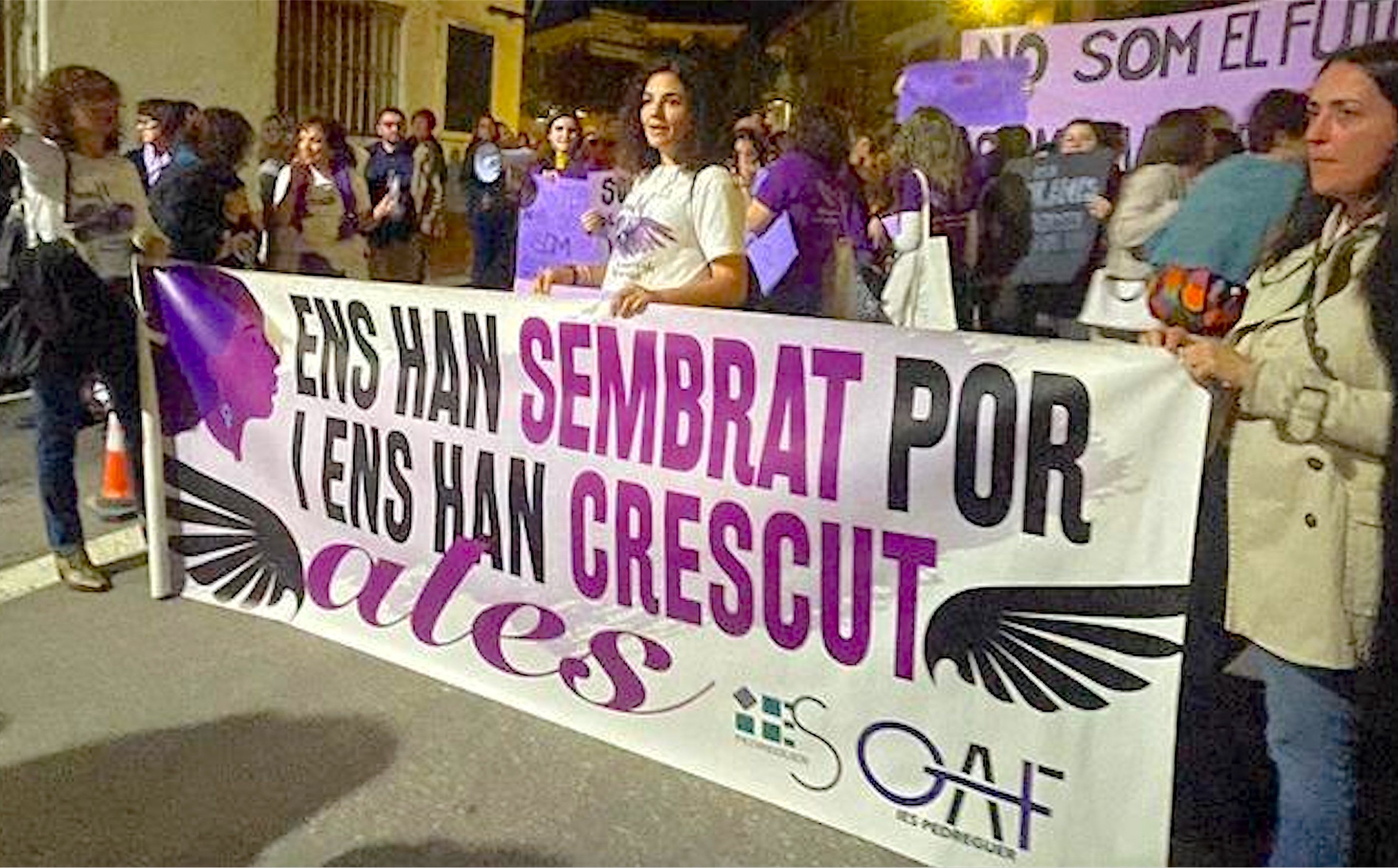 Manifestació feminista a Pedreguer el 2023 | Ajuntament de Pedreguer