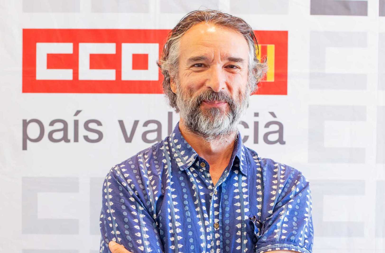 El secretari de Cultura, Política Lingüística i Memòria Democràtica de CCOO PV, Miquel Puig