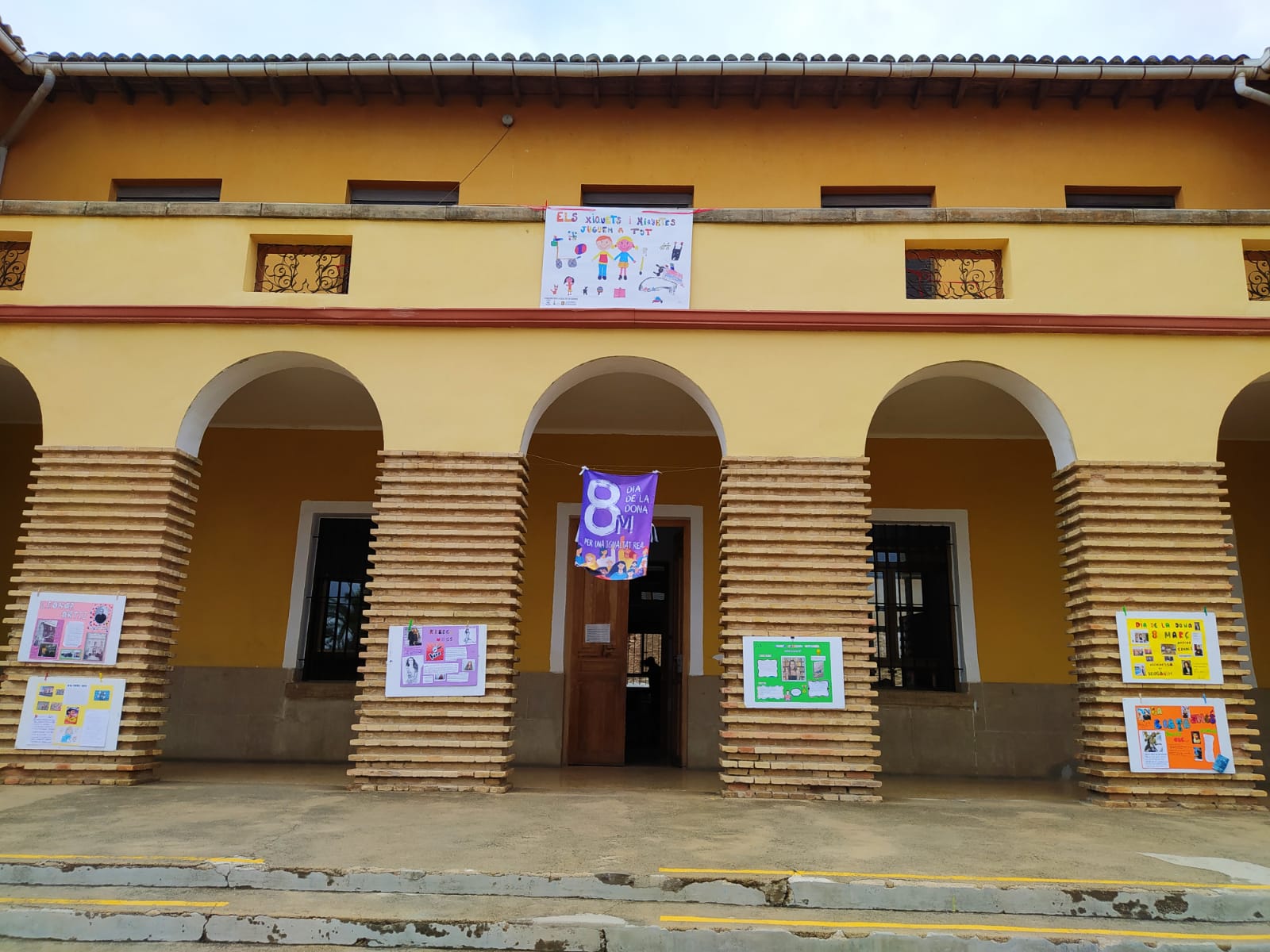 El CEIP Beata Inés de Benigànim, en una imatge d'arxiu