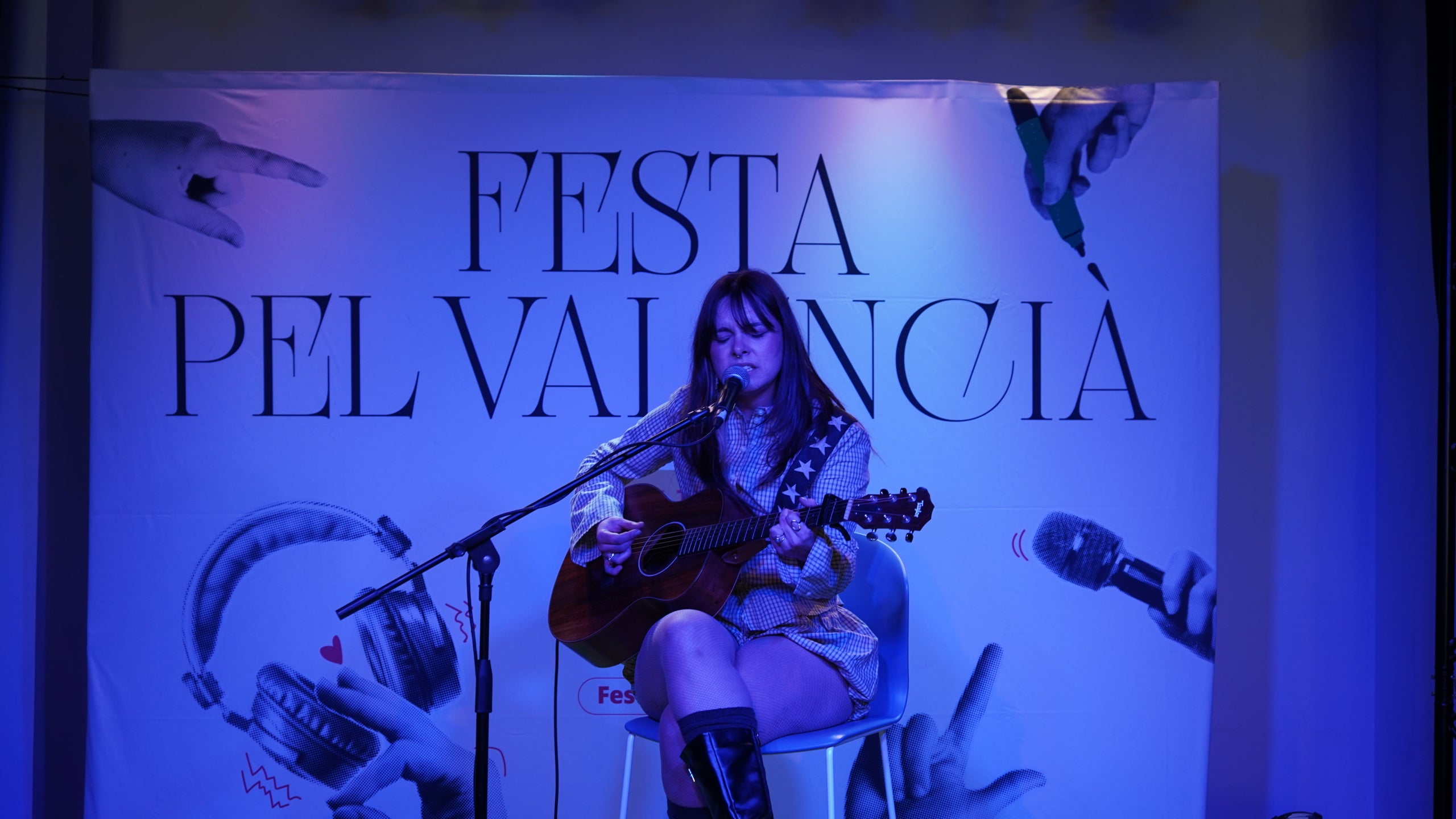 La V Festa pel Valencià va poder fer-se només en part per culpa de l'alerta meteorològica