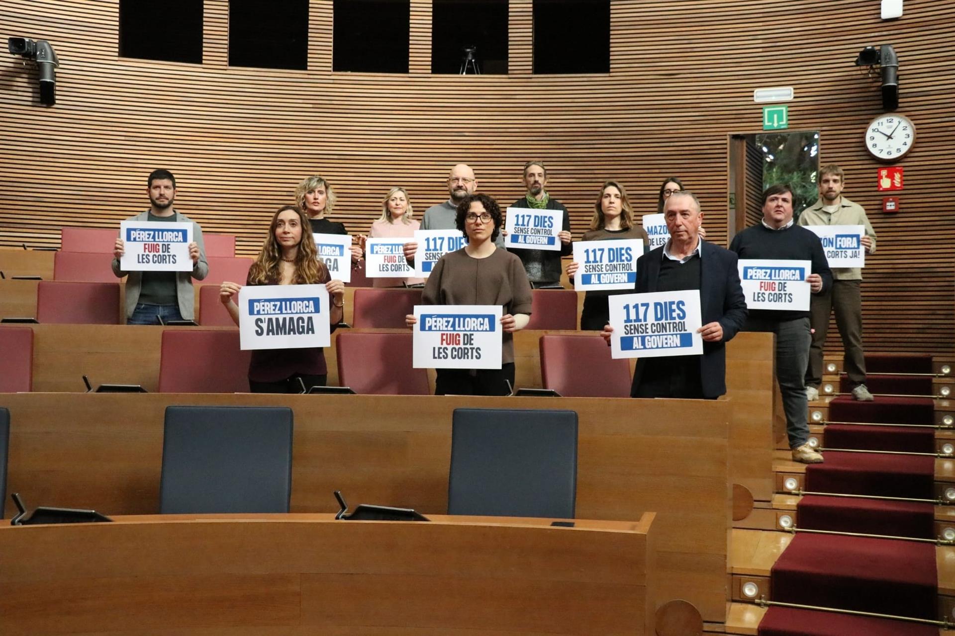 Compromís denuncia  la 'paralització' de Les Corts els últims tres mesos i que Llorca 'fuig' del control parlamentari | EP