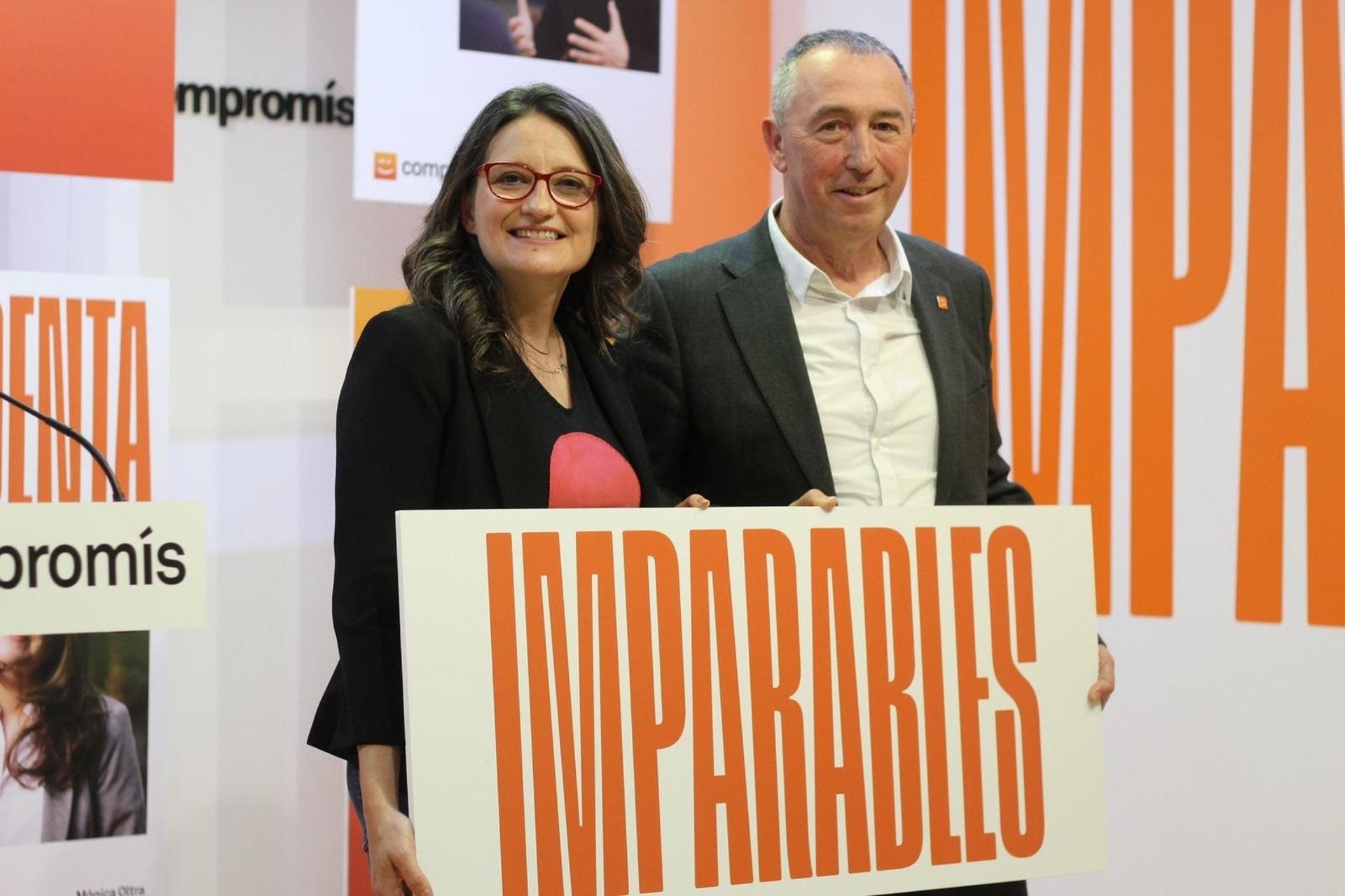 L'exvicepresidenta de la Generalitat Mónica Oltra i el síndic de Compromís a Les Corts, Joan Baldoví | EP