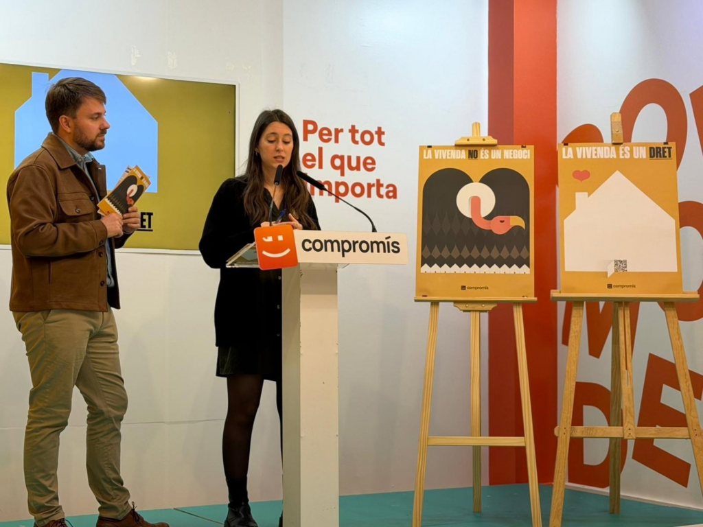 Comprom&iacute;s presenta una campanya informativa amb qu&egrave; vol treure "al carrer" les seves propostes en mat&egrave;ria d'habitatge perqu&egrave; la ciutadania sigui conscient que hi ha una "alternativa" a la crisi actual, amb iniciatives "valents"