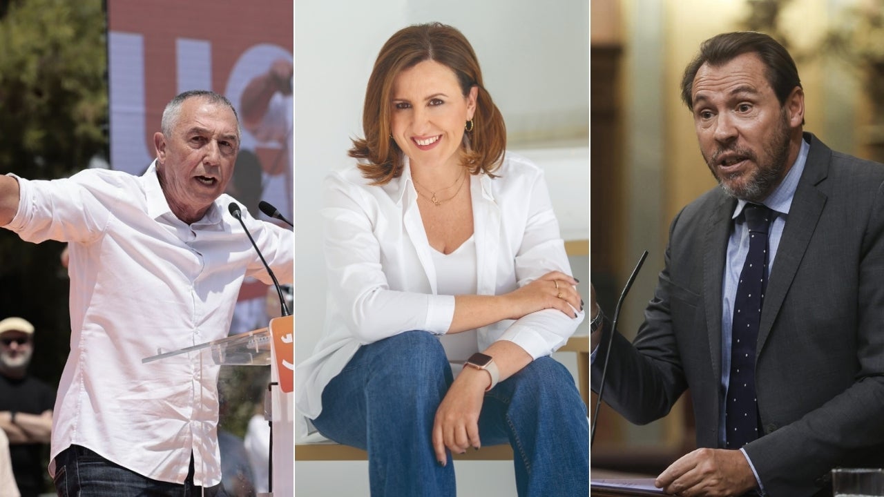 Joan Baldoví; María José Catalá, alcaldesa de València i Óscar Puente, ministre de Transport | Arxiu 