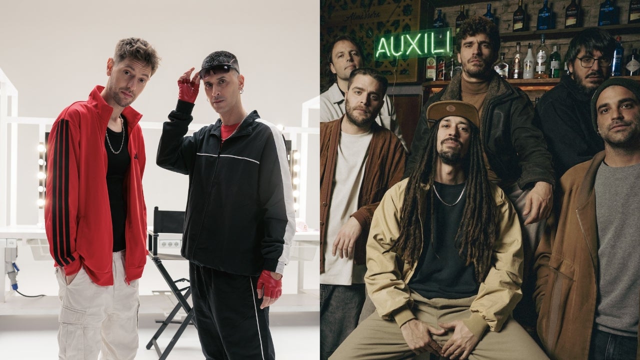 Cactus i Auxili en fotos oficials del disc Backstage i Aborigen