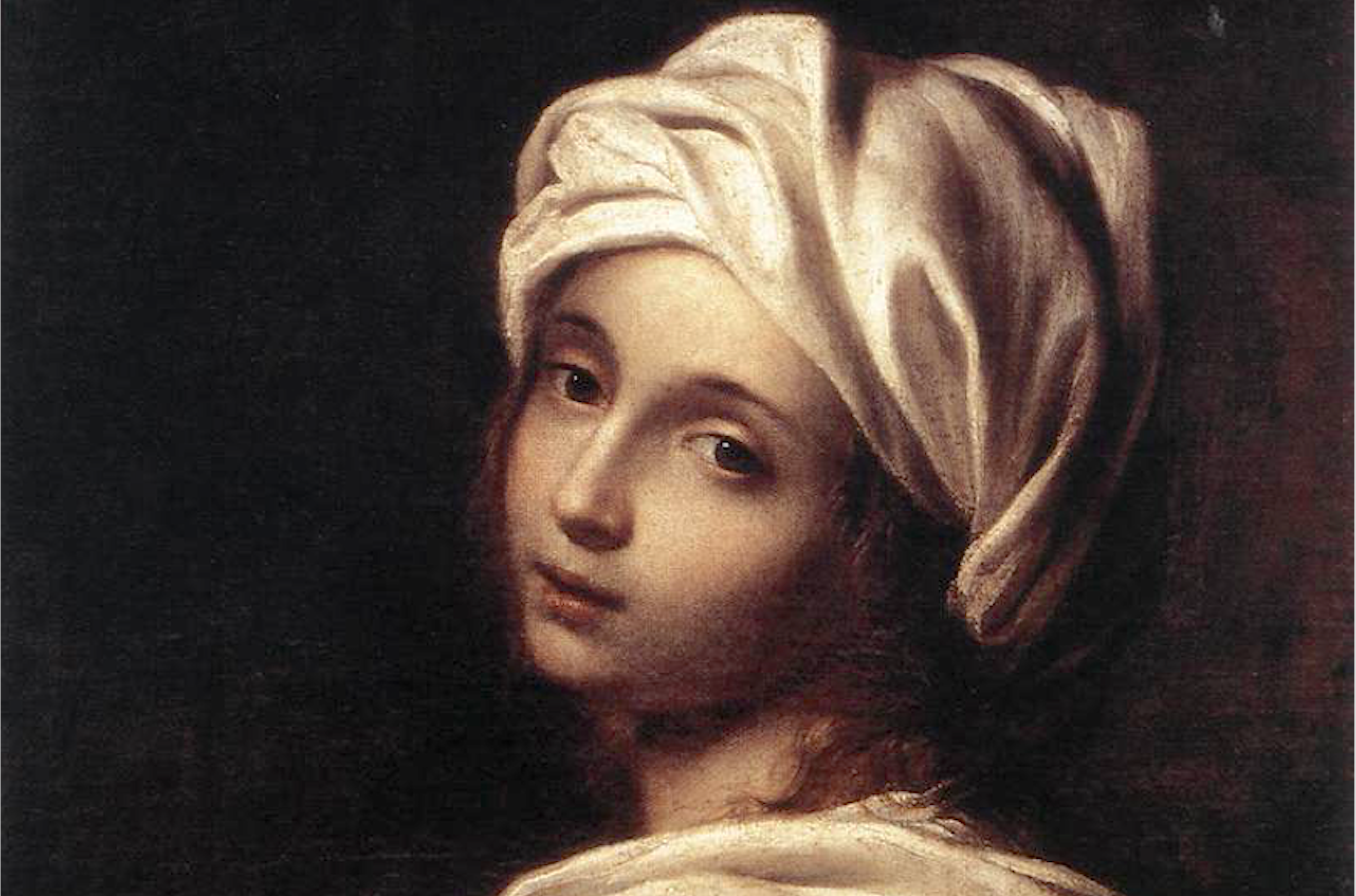Elisabetta Sirani, 'Retrat de Beatrice Cenci' (detall), 1662