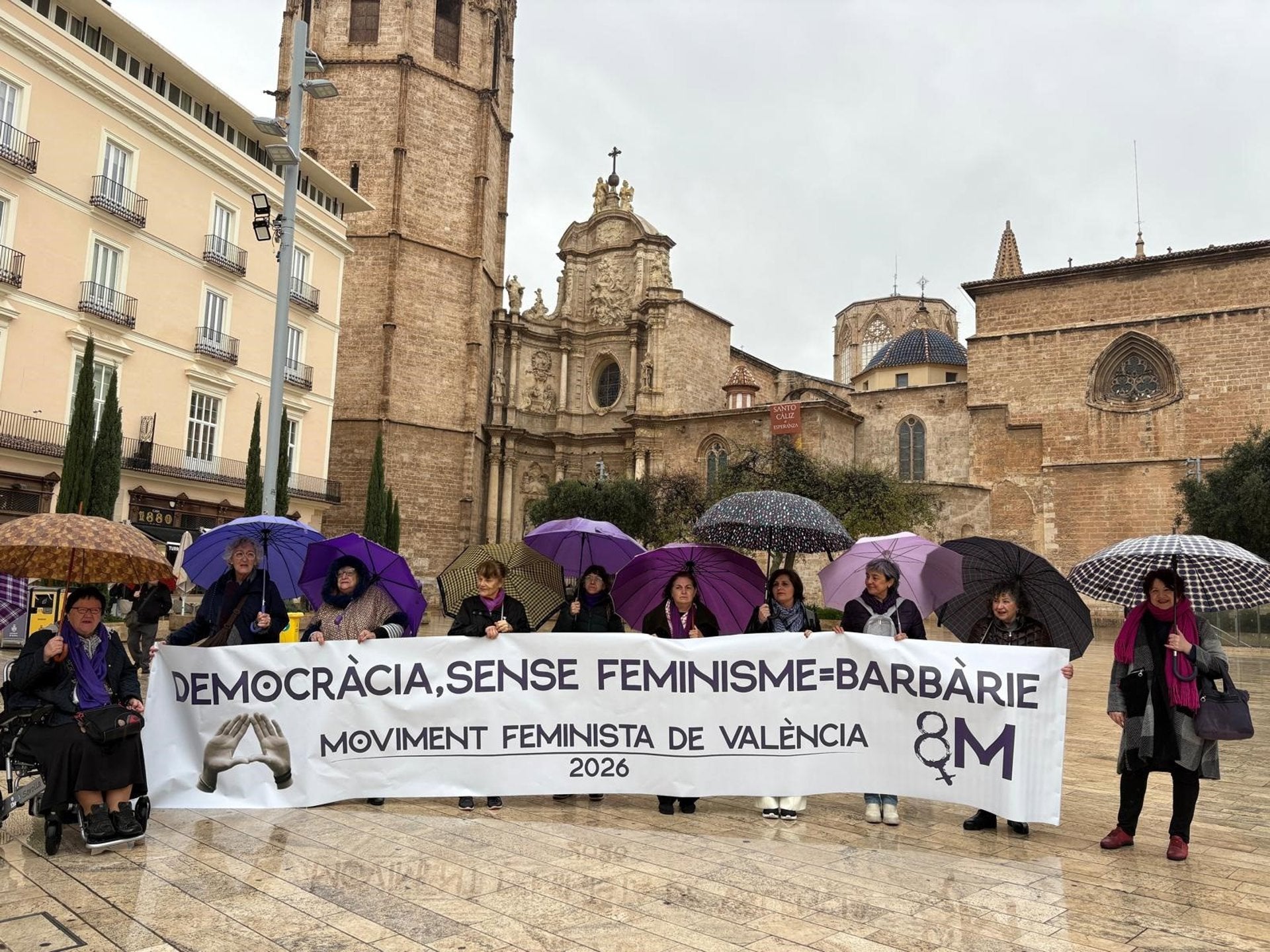 La Coordinadora Feminista de València es manifestarà el 8M amb el lema 'Democràcia sense feminisme = Barbàrie' | EP