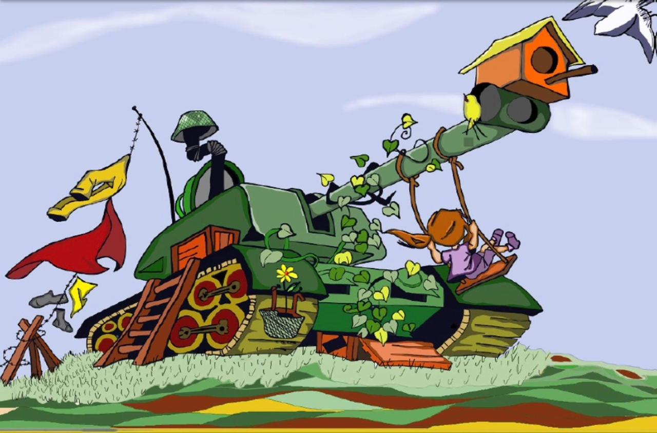 Esbòs del monument antimilitarista de la Falla Arrancapins