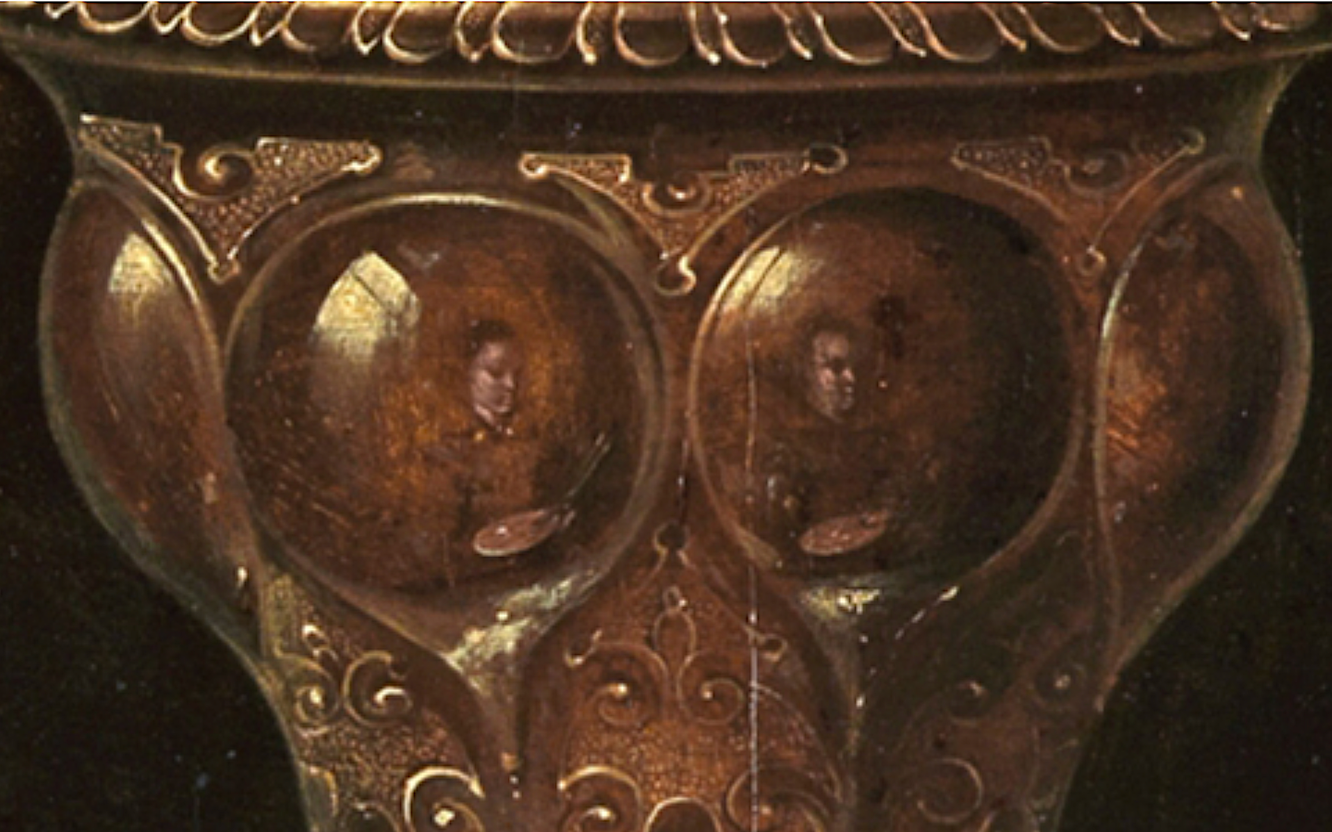 Clara Peeters, 'Taula' (detall de la copa), 1611