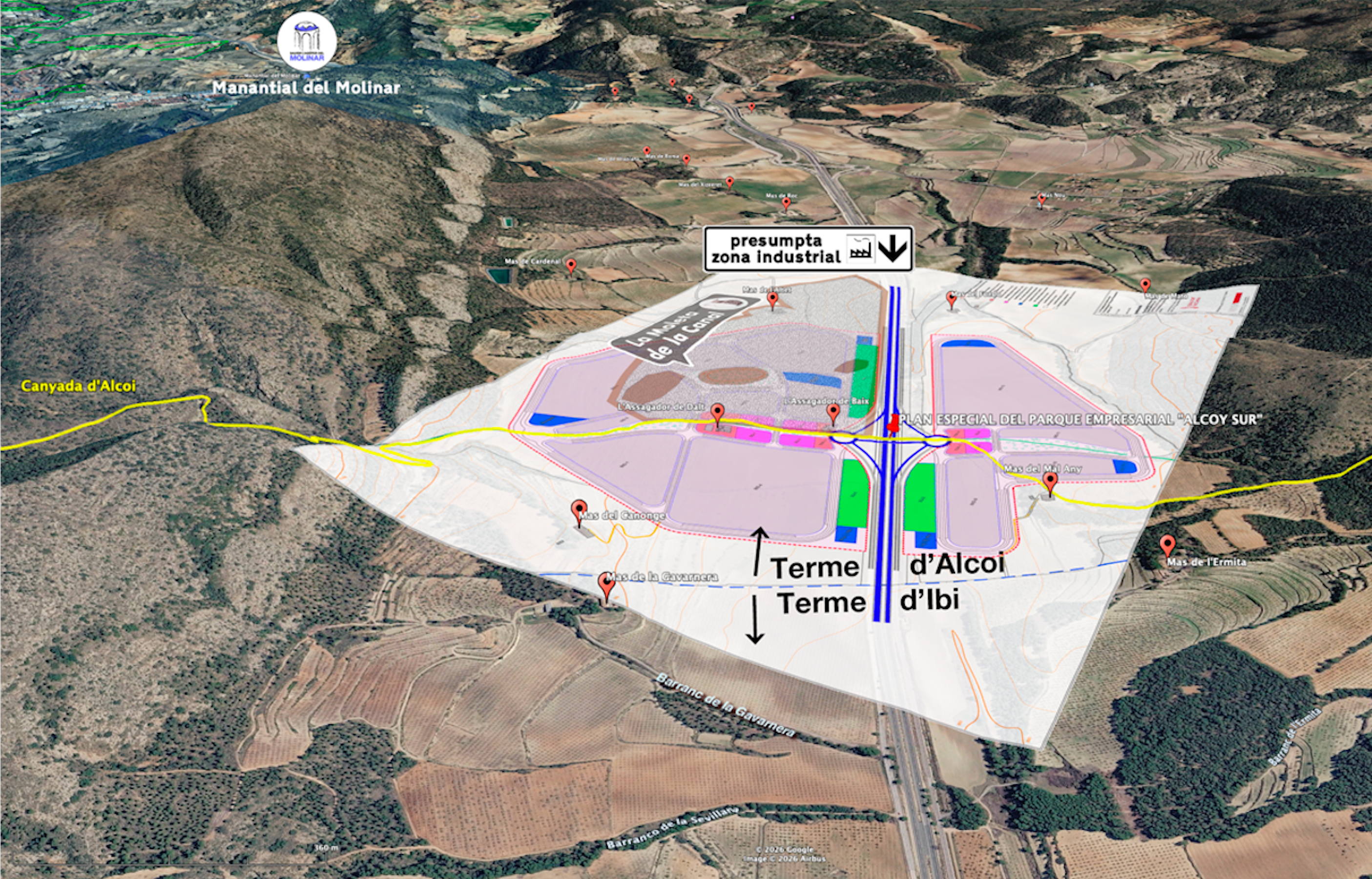 Projecte del polígon industrial Alcoi Sud
