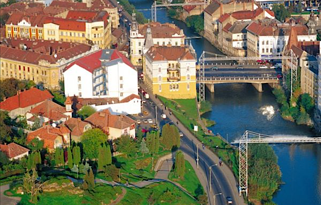 Vista aèria de Cluj Napoca amb el riu Someș a Transilvània-Romania | Wikimedia Commons
