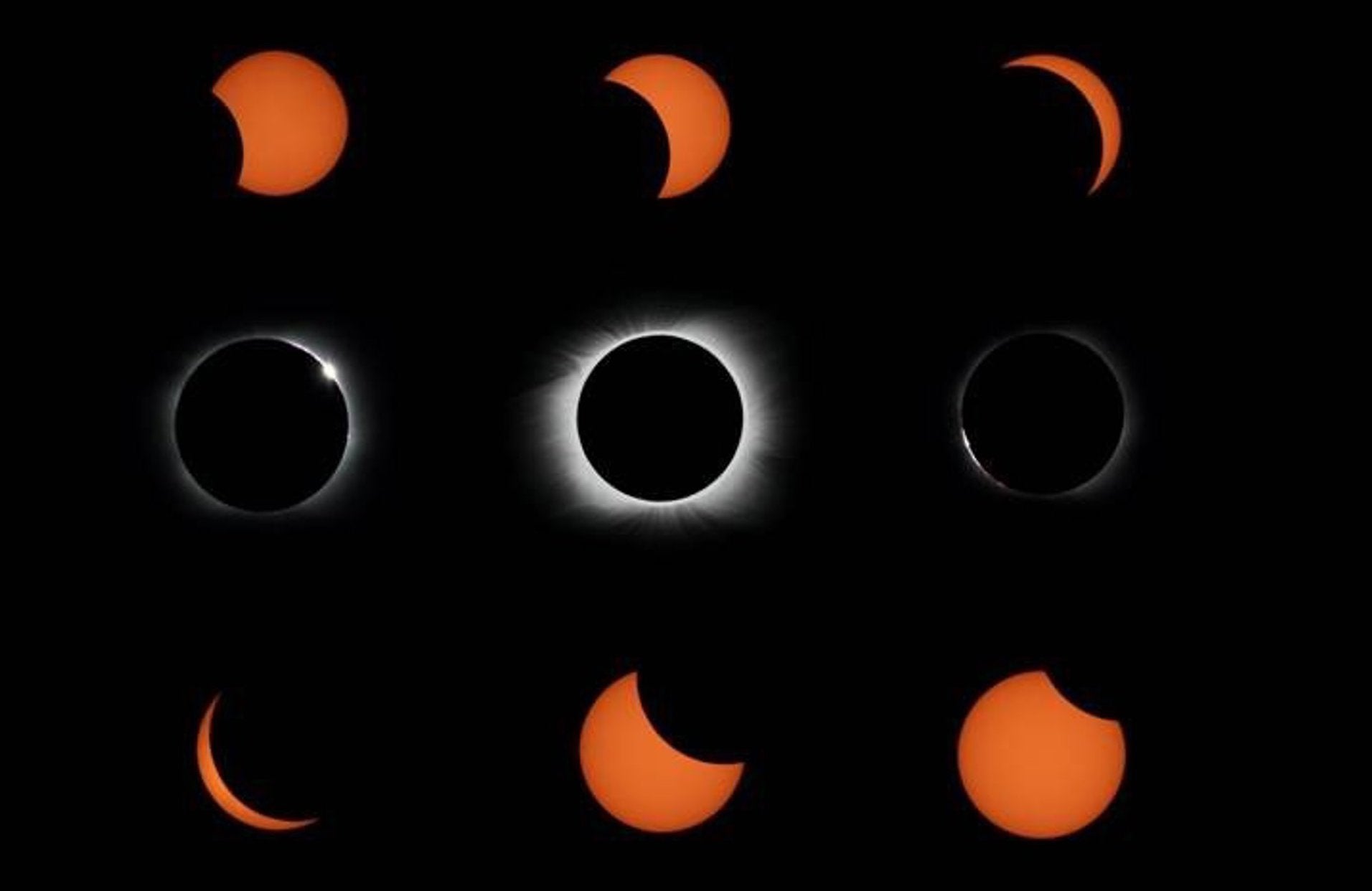 Imatge de l'eclipsi total de sol del 2012, a l'illa de Pasqua | Jaime Izquierdo | EP