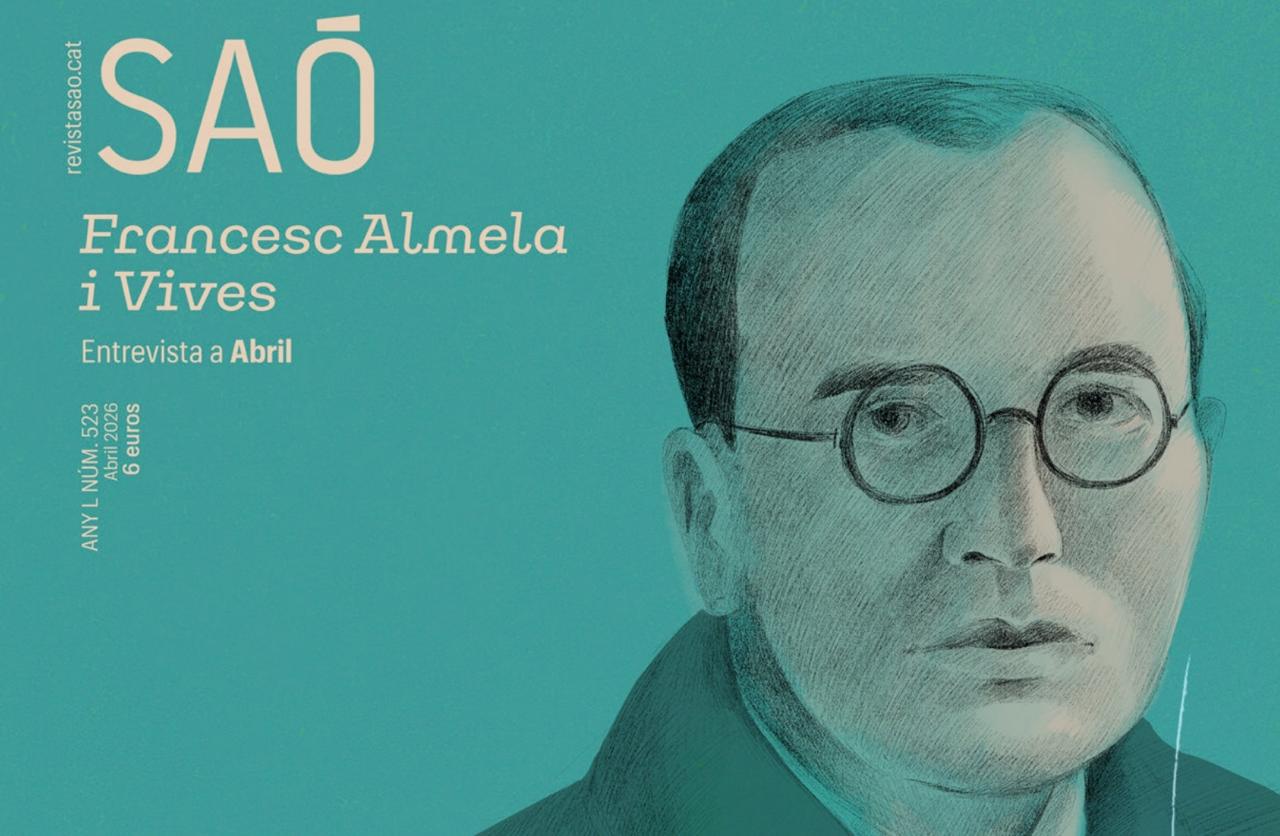 Portada de la revista Saó dedicada a Francesc Almela