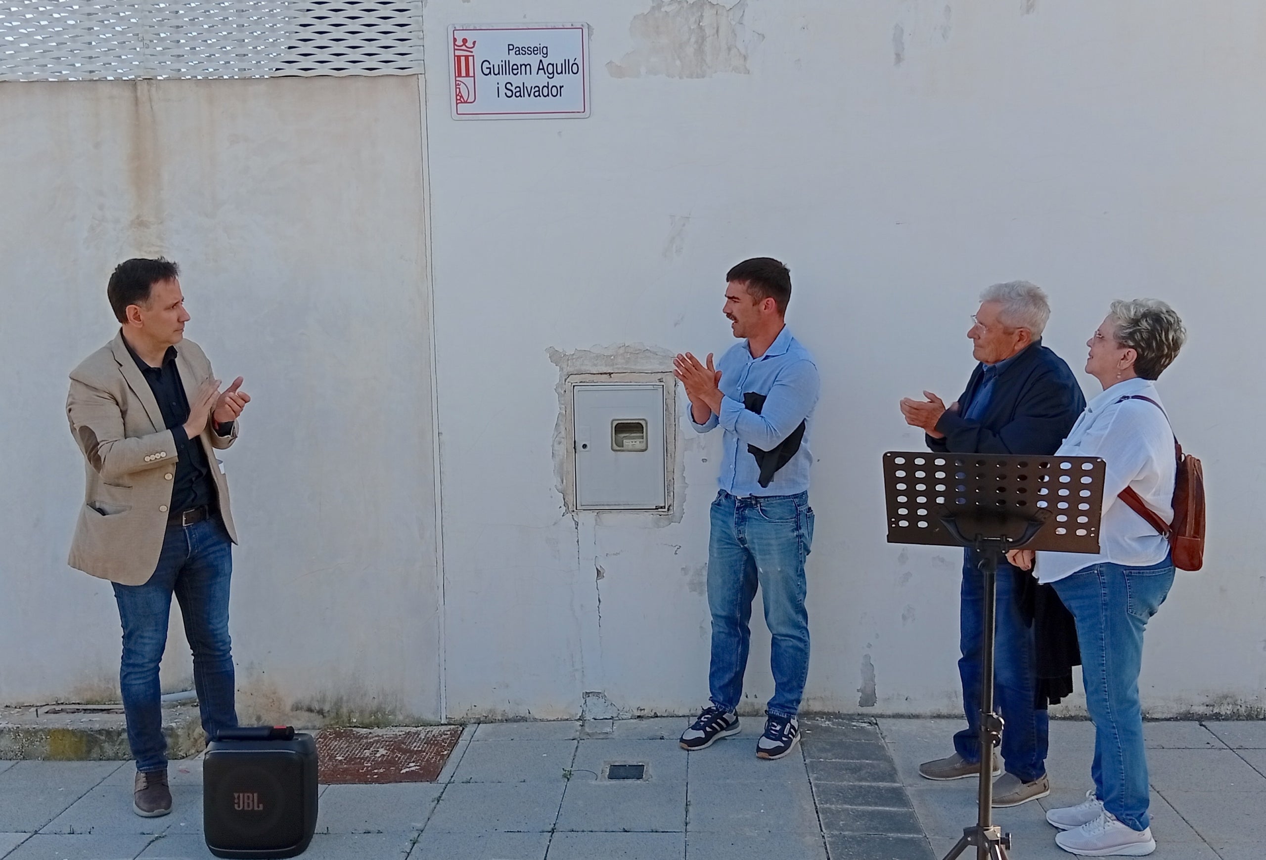 Inauguració del passeig Guillem Agulló a Foios