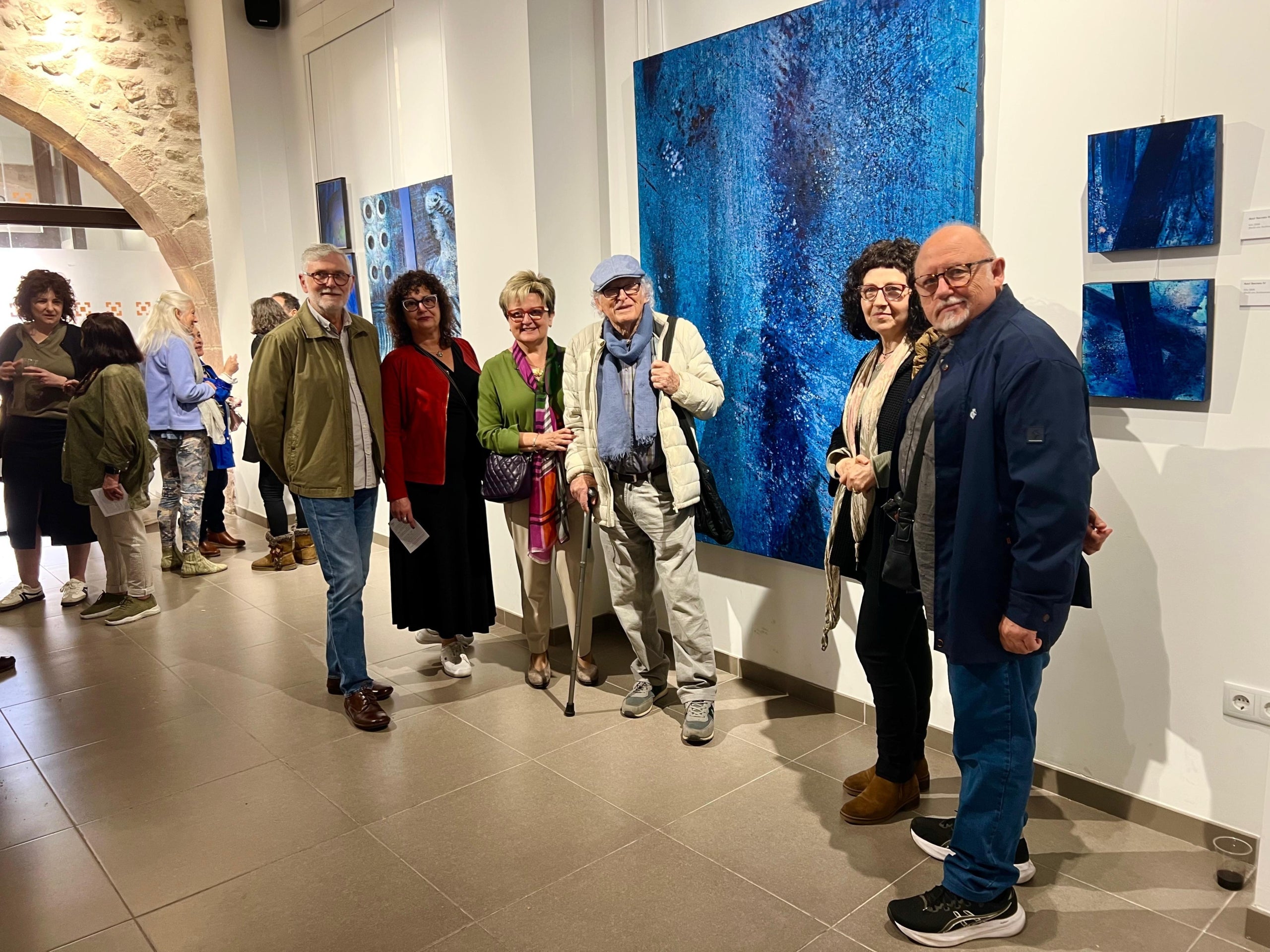 Inauguració de l’exposició 'Del blau al blau', d'Agustín de Celis, a la sala Quatre Cantons de Vilafamés