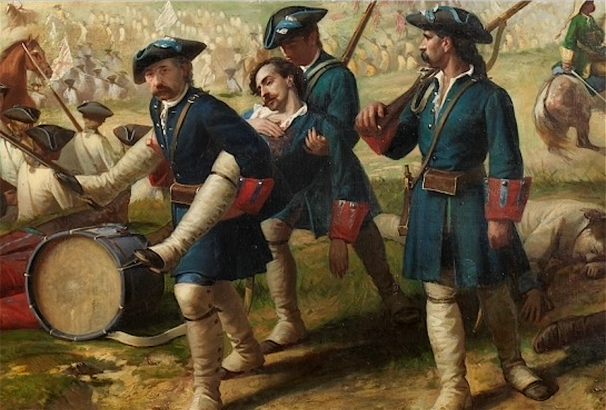 Detall de 'La Batalla d'Almansa', oli sobre llenç de Ricardo Balaca (1962). Madrid, Museo del Prado.