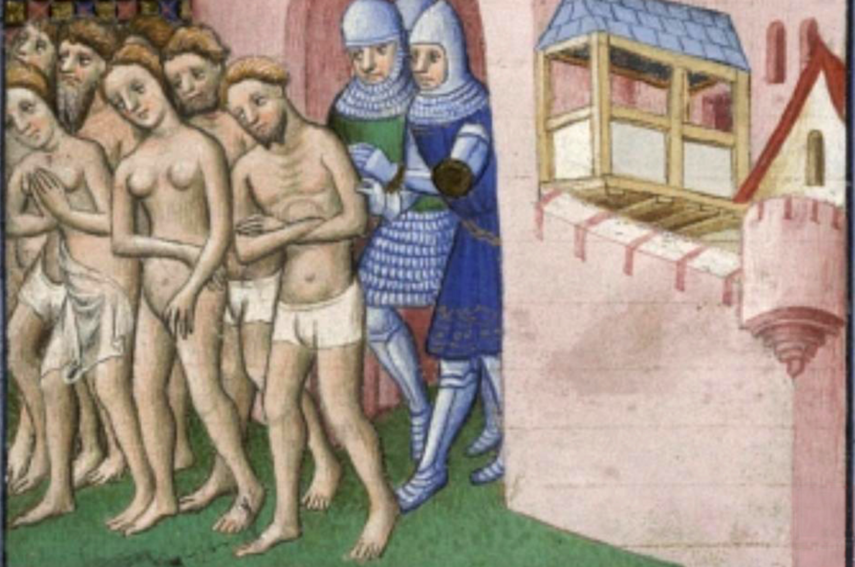 L'expulsió dels càtars de Carcassona el 1209, 'Grandes Chroniques de France', ca. 1405 | Wikimedia Commons