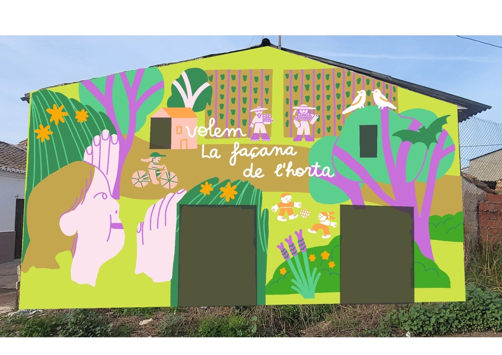 Projecte del mural que es vol pintar a Campanar (València)